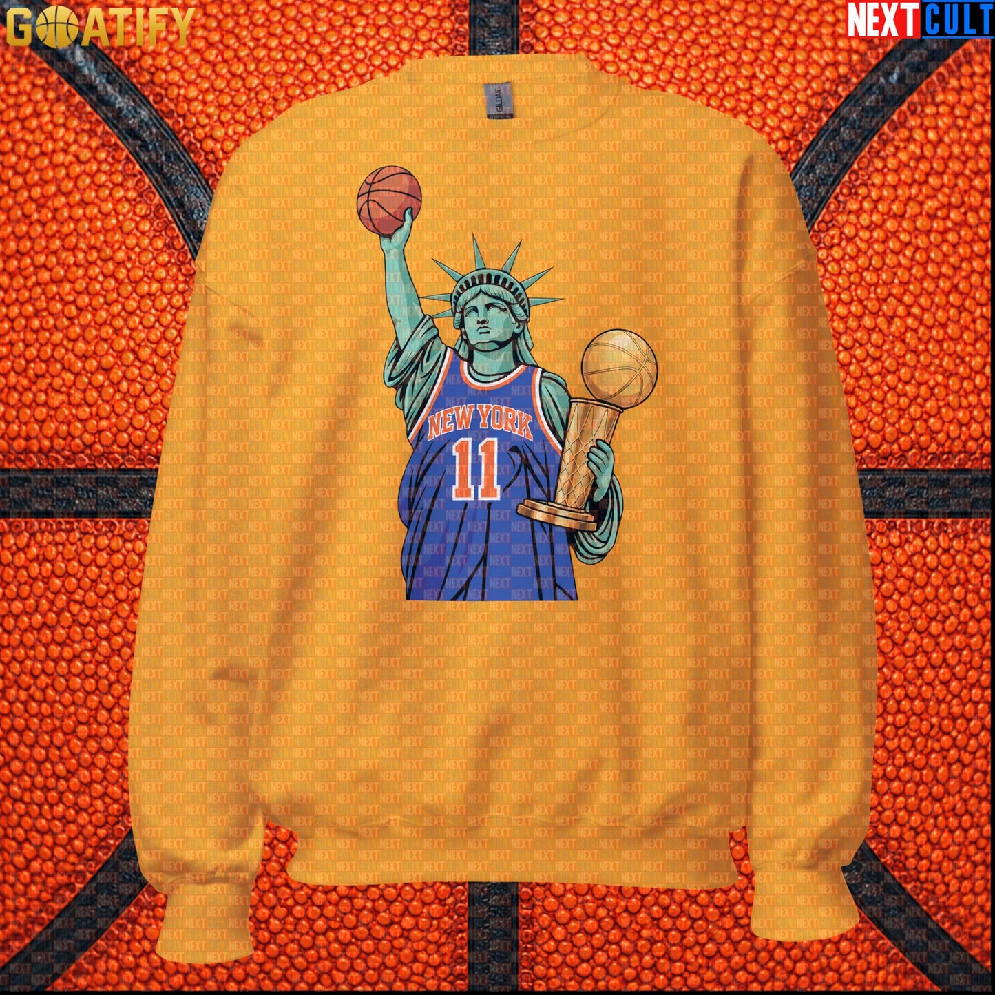 New York Knicks Sweatshirt – 2026 NBA Champions Crewneck for NYC Basketball Supporters Gold Next Cult Brand