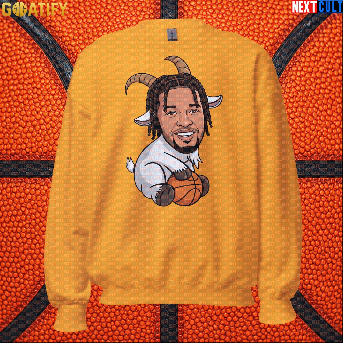 Jalen Brunson Sweatshirt – Finals MVP GOAT Crewneck Gift for New York Basketball Fans Gold Next Cult Brand