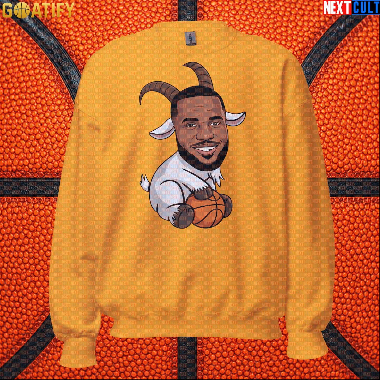 LeBron James Sweatshirt – LeGOAT Basketball Crewneck Gift for NBA Fans and Collectors |  | ["Basketball", "Cleveland Cavaliers", "LeBron James", "Los Angeles Lakers", "Miami Heat", "NBA"]