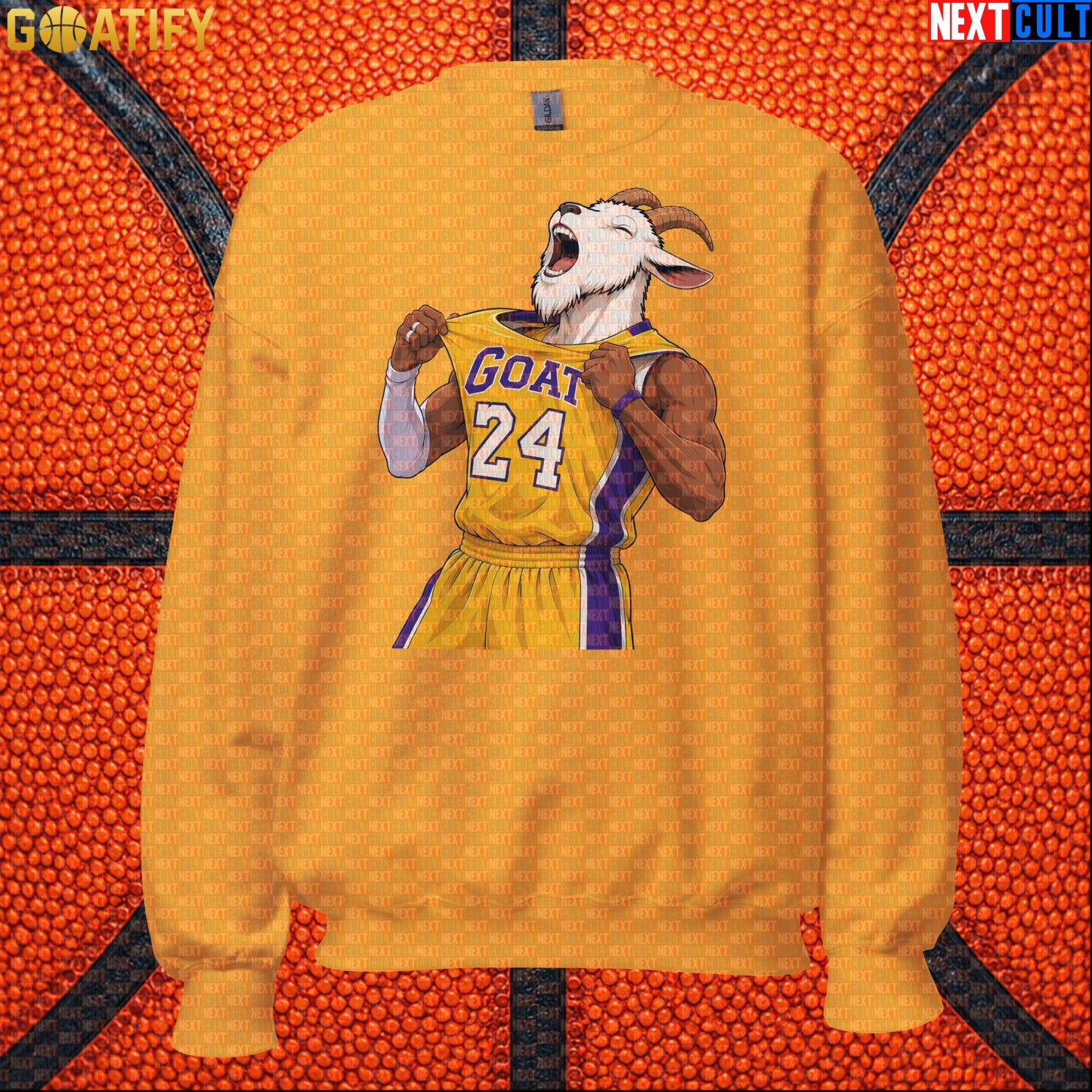 Kobe Bryant Sweatshirt – Black Mamba No. 24 GOAT Crewneck for Lakers Basketball Fans |  | ["Basketball", "Kobe Bryant", "Los Angeles Lakers", "NBA"]