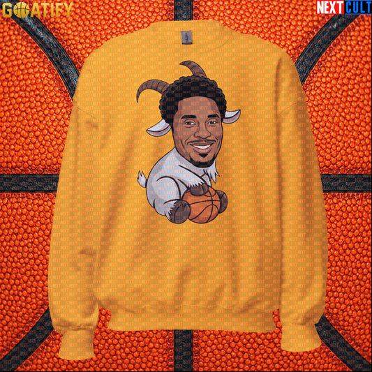 Kobe Bryant Sweatshirt – Young Kobe No. 8 Champion Crewneck for Lakers Basketball Fans Gold Sweatshirts Next Cult Brand