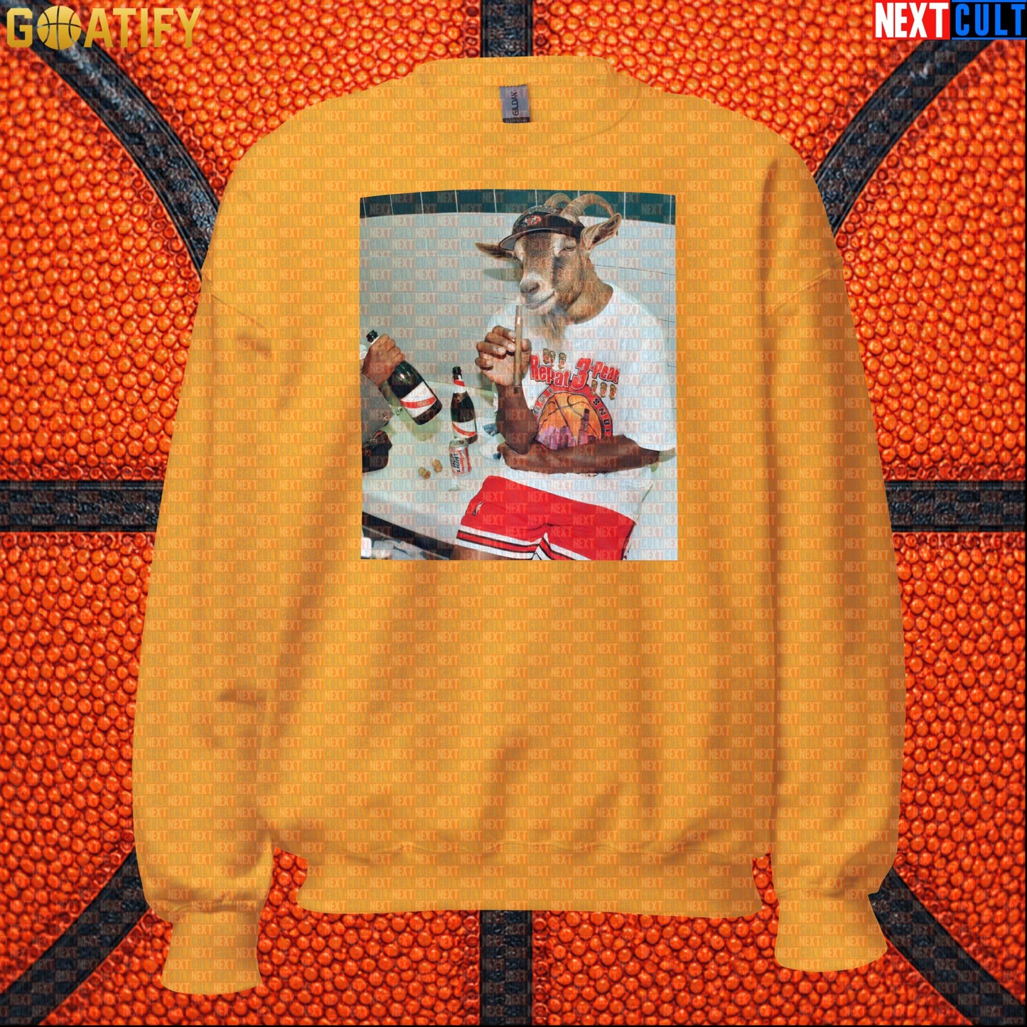 Michael Jordan Sweatshirt – Repeat 3-Peat Champion Crewneck for Chicago Bulls NBA Fans |  | ["Basketball", "Chicago Bulls", "Michael Jordan", "NBA"]