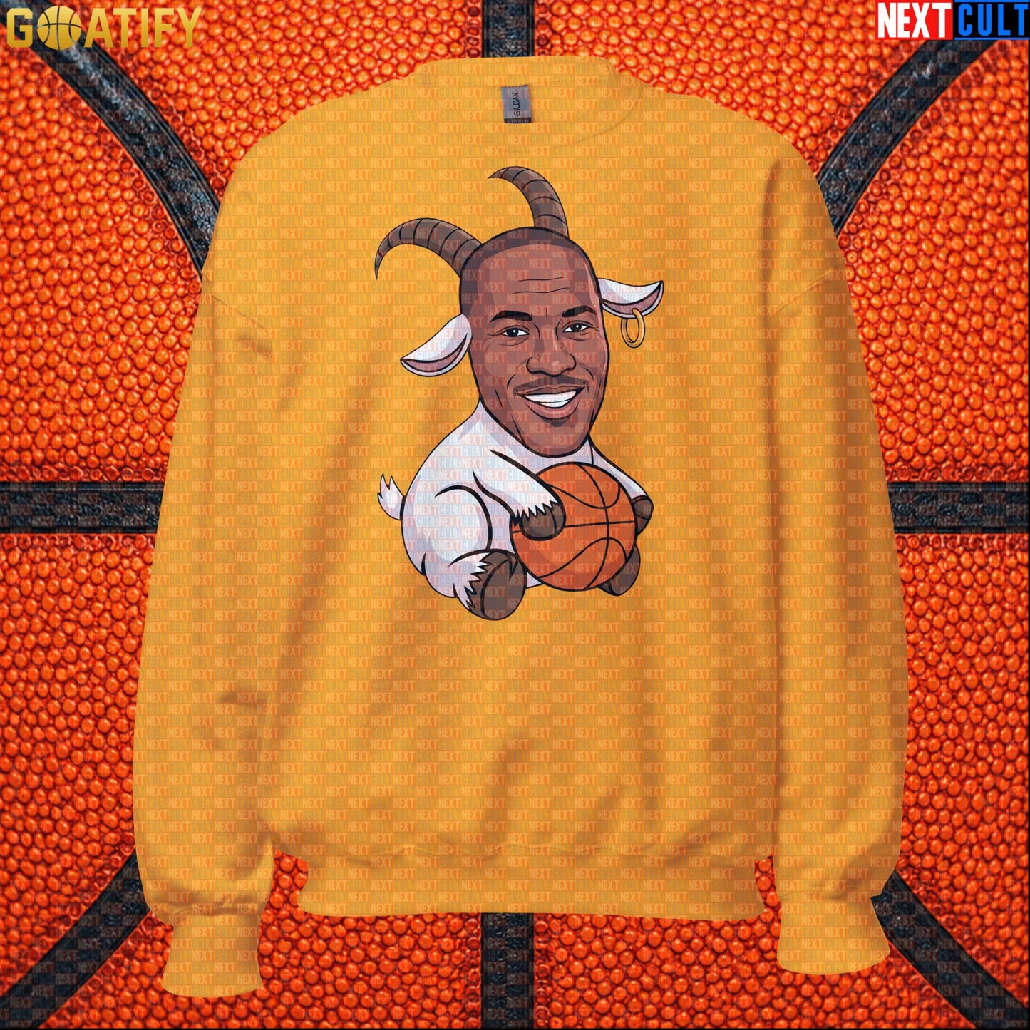 Michael Jordan Sweatshirt - GOAT Chicago Bulls Basketball Crewneck Gift for Jordan NBA Fans |  | ["Basketball", "Chicago Bulls", "Michael Jordan", "NBA"]
