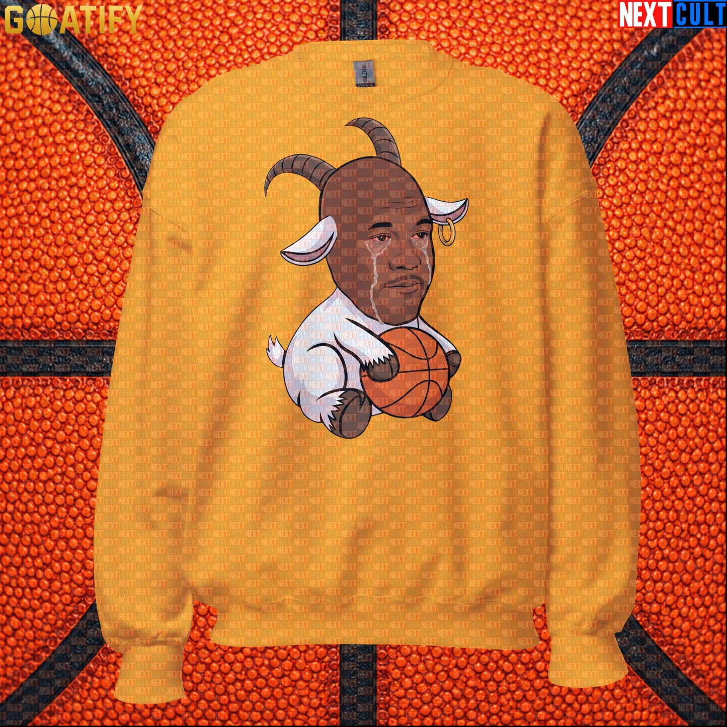 Michael Jordan Sweatshirt - Crying Jordan GOAT Meme Crewneck Gift for Chicago Bulls NBA Fans |  | ["Basketball", "Chicago Bulls", "Michael Jordan", "NBA"]