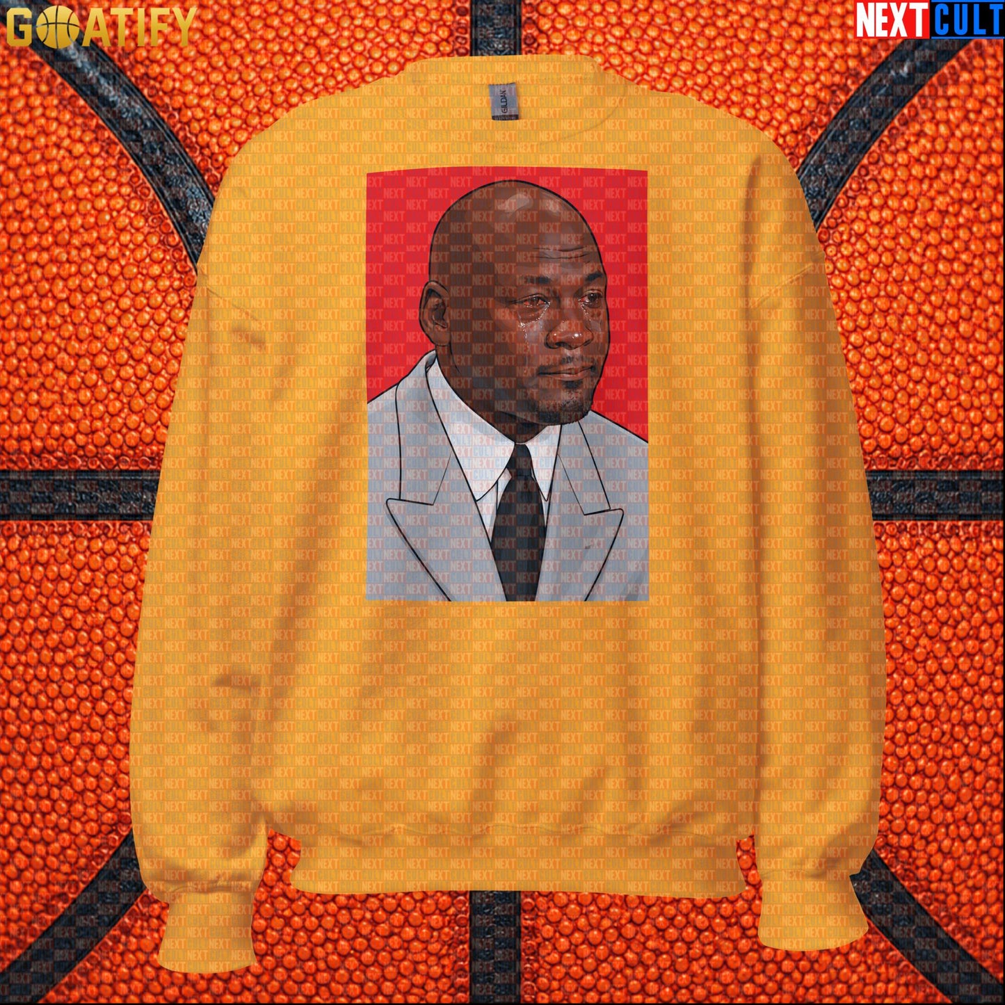 Michael Jordan Sweatshirt Crying Jordan Meme Crewneck Gift for Chicago Bulls NBA Fans |  | ["Basketball", "Chicago Bulls", "Michael Jordan", "NBA"]