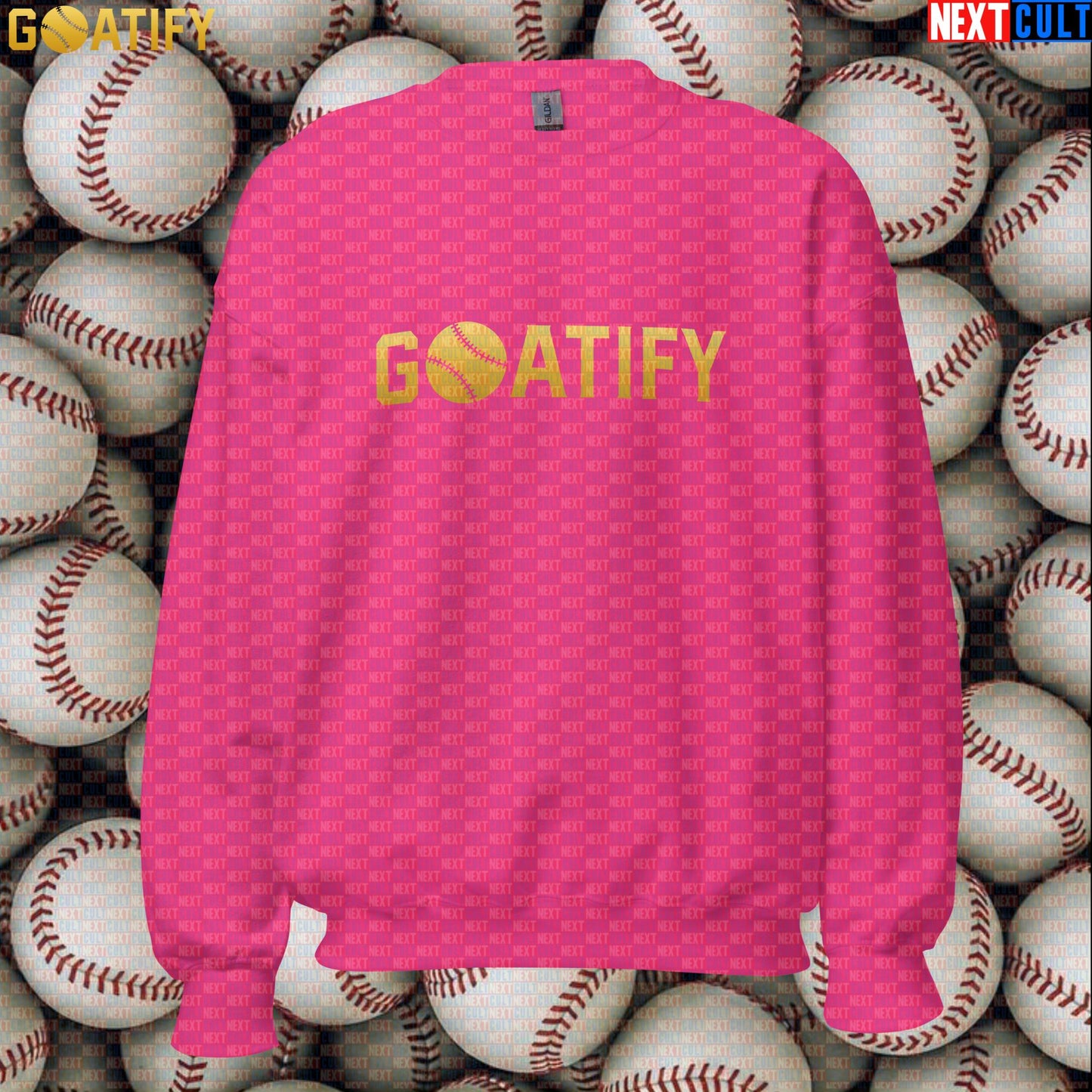 Sweatshirt GOATIFY Baseball GOAT Crewneck for MLB Fans Greatest of All Time Sports Gift | Sweatshirts | ["Baseball", "MLB", "NCB"]