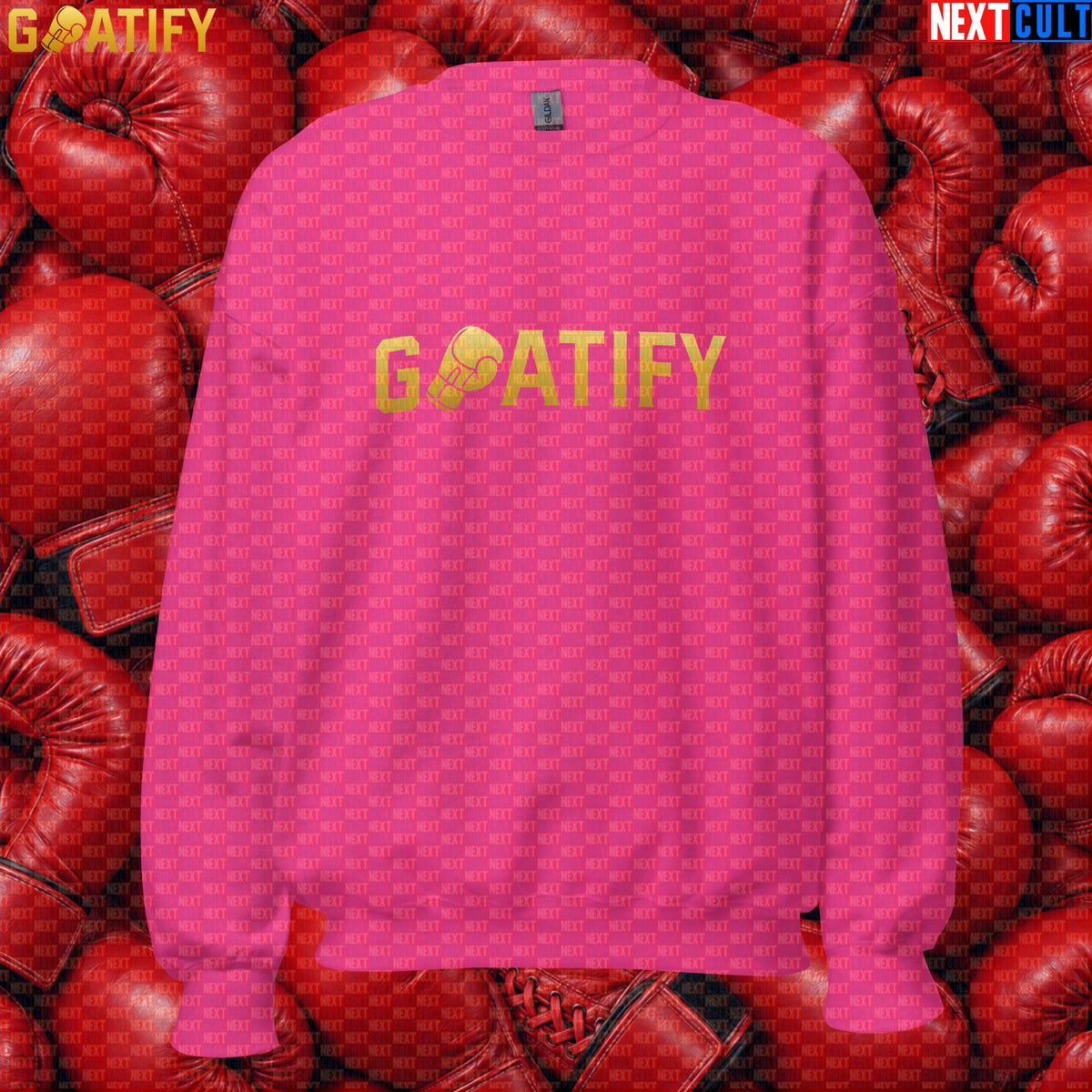 Boxing GOAT Sweatshirt GOATIFY Gold Fight Crewneck for Boxing Fans & Martial Arts Gifts | Sweatshirts | ["Boxing", "Martial Arts", "NCB"]