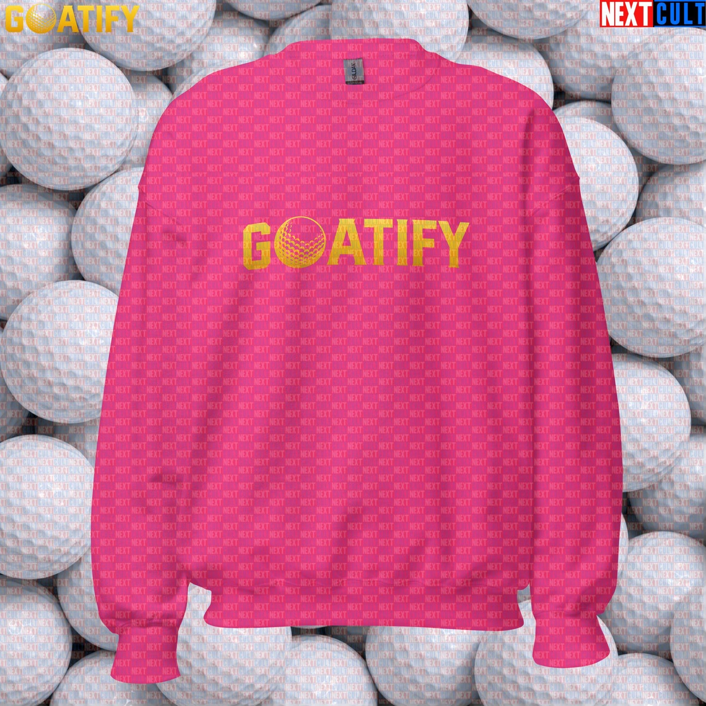 Golf GOAT Sweatshirt Golden Golf Ball Crewneck for Golfers, Sports Fans & Gifts | GOATIFY | Sweatshirts | ["Golf", "NCB", "PGA"]