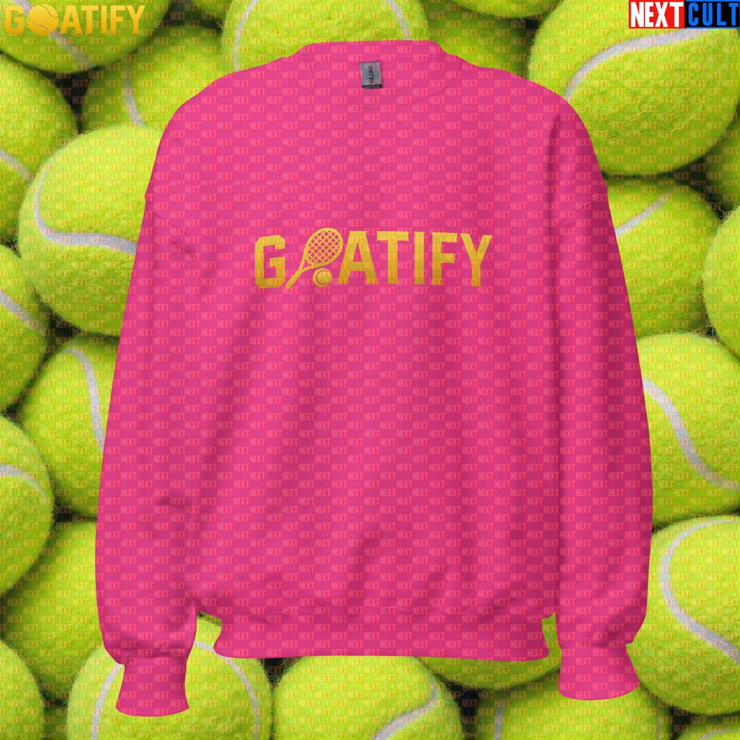 Tennis GOAT Sweatshirt Golden Racket & Ball Crewneck for Players & Sports Fans | GOATIFY | Sweatshirts | ["NCB", "Tennis"]
