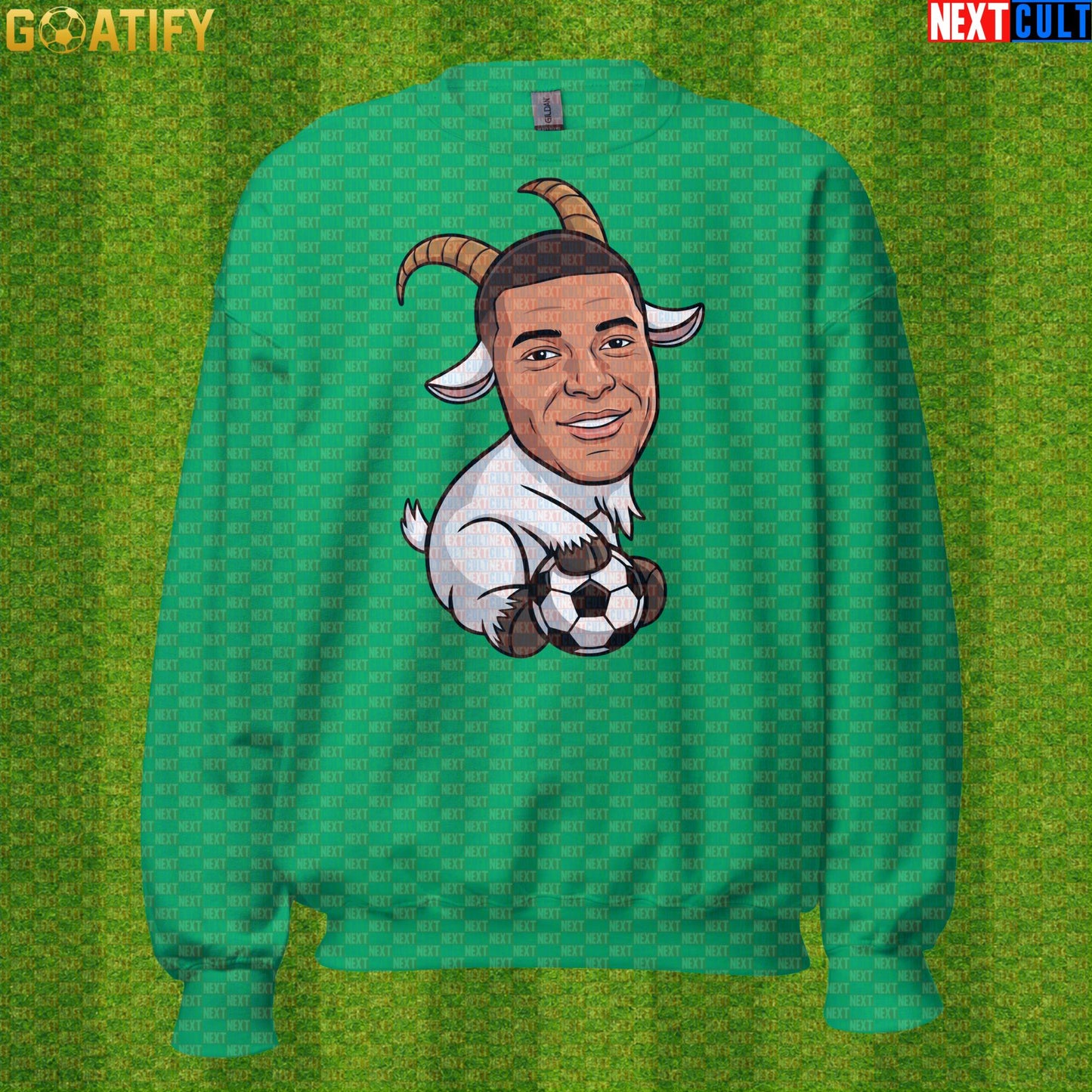 Kylian Mbappe Sweatshirt – GOAT Soccer Crewneck Football Gift for France and Real Madrid Fans |  | ["Football", "France", "Kylian Mbappe", "PSG", "Real Madrid", "Soccer"]