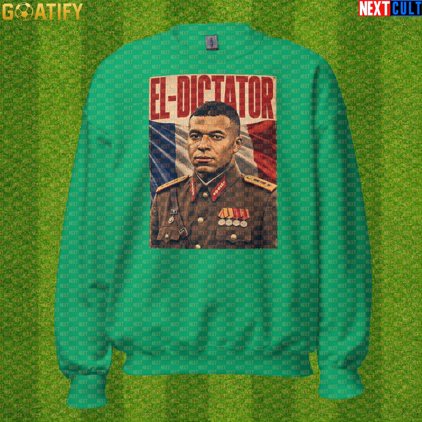 Kylian Mbappe Sweatshirt – El Dictator Retro Soccer Meme Crewneck for World Cup Fans |  | ["Football", "France", "Kylian Mbappe", "PSG", "Real Madrid", "Soccer"]