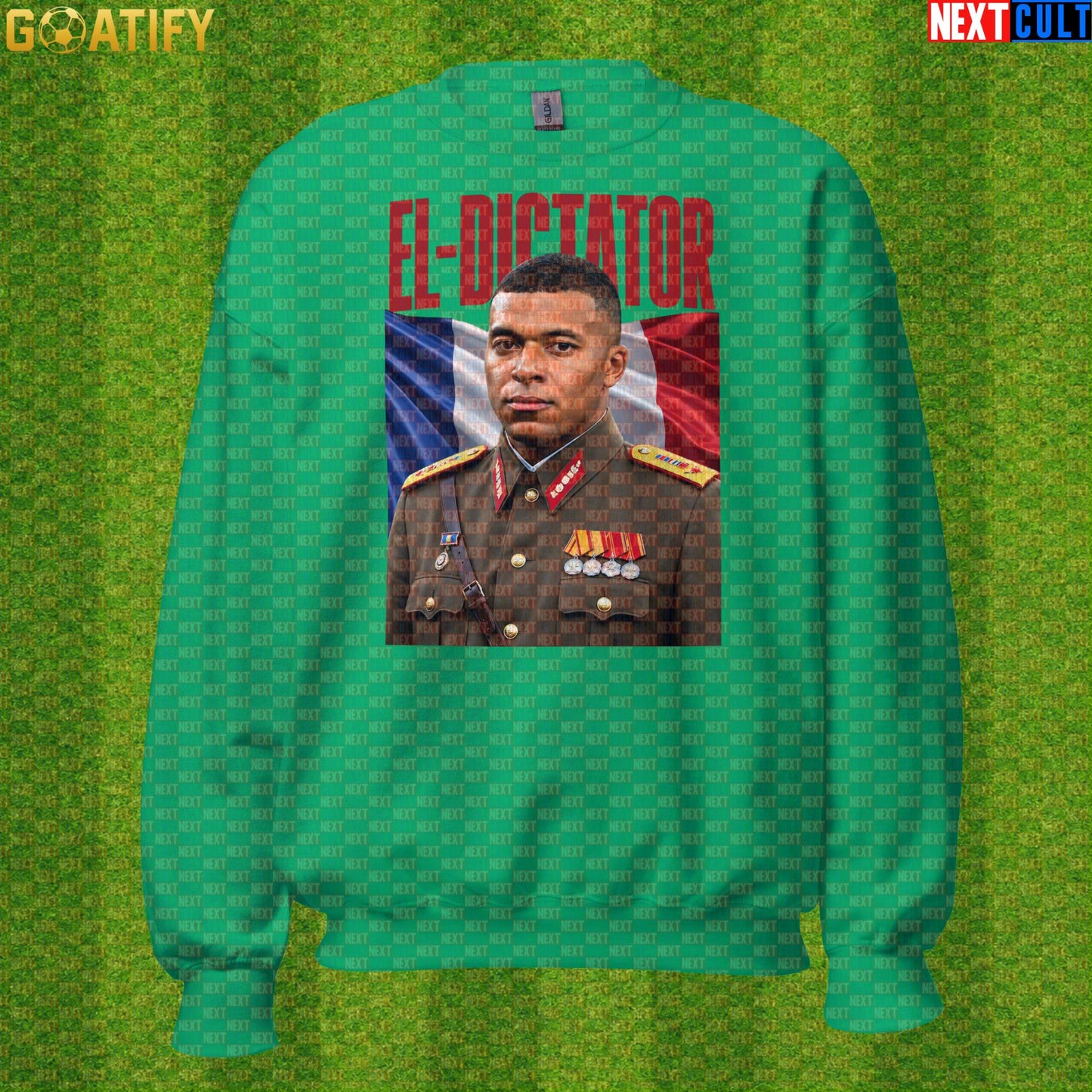 Kylian Mbappe Sweatshirt – El Dictator Retro Soccer Crewneck for France and PSG Fans |  | ["Football", "France", "Kylian Mbappe", "PSG", "Real Madrid", "Soccer"]