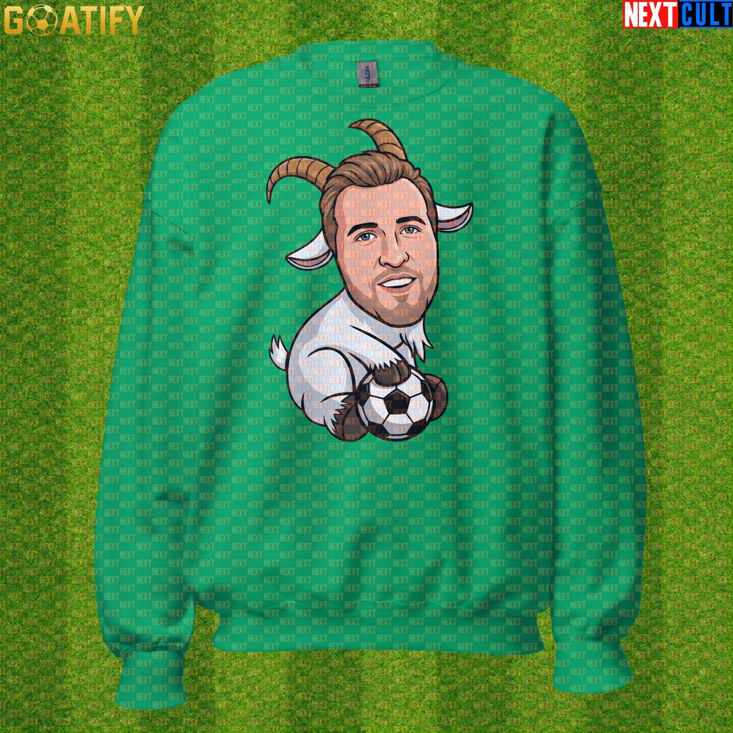 Harry Kane Sweatshirt – GOAT Football Crewneck Gift for England and Bayern Munich Supporters |  | ["Bayern Munich", "England", "Football", "Harry Kane", "Soccer", "Tottenham Hotspur"]
