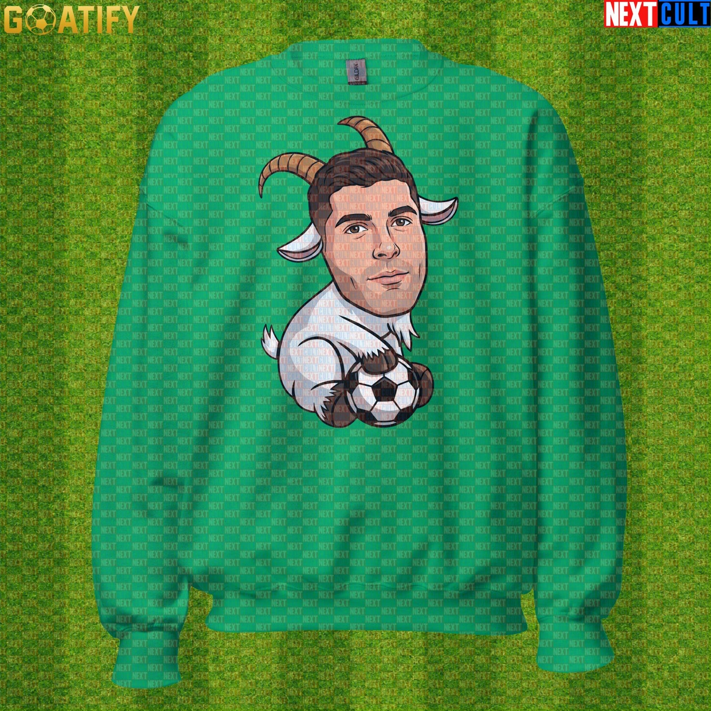 Christian Pulisic Sweatshirt – USMNT GOAT Crewneck for AC Milan, Chelsea and World Cup Fans |  | ["AC Milan", "Borussia Dortmund", "Chelsea", "Christian Pulisic", "Football", "Soccer", "USA", "USMNT"]