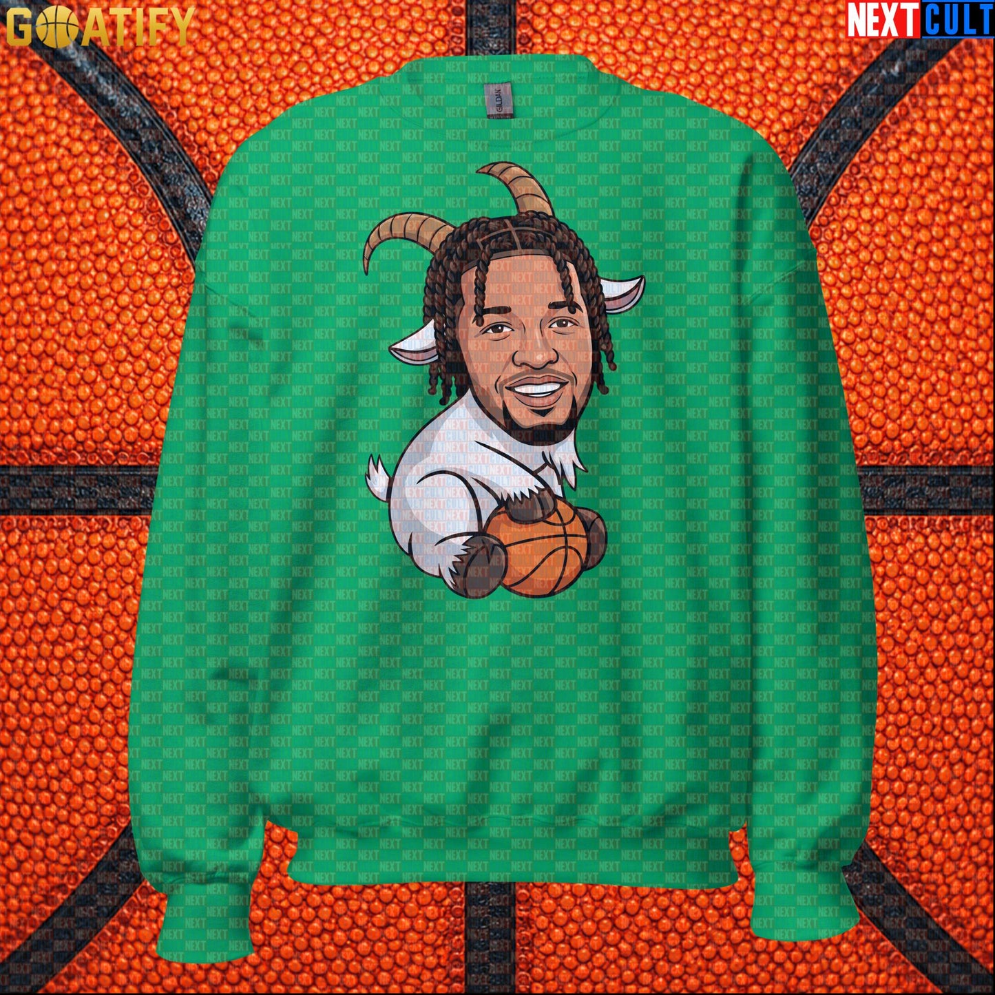 Jalen Brunson Sweatshirt – Finals MVP GOAT Crewneck Gift for New York Basketball Fans Irish Green Next Cult Brand