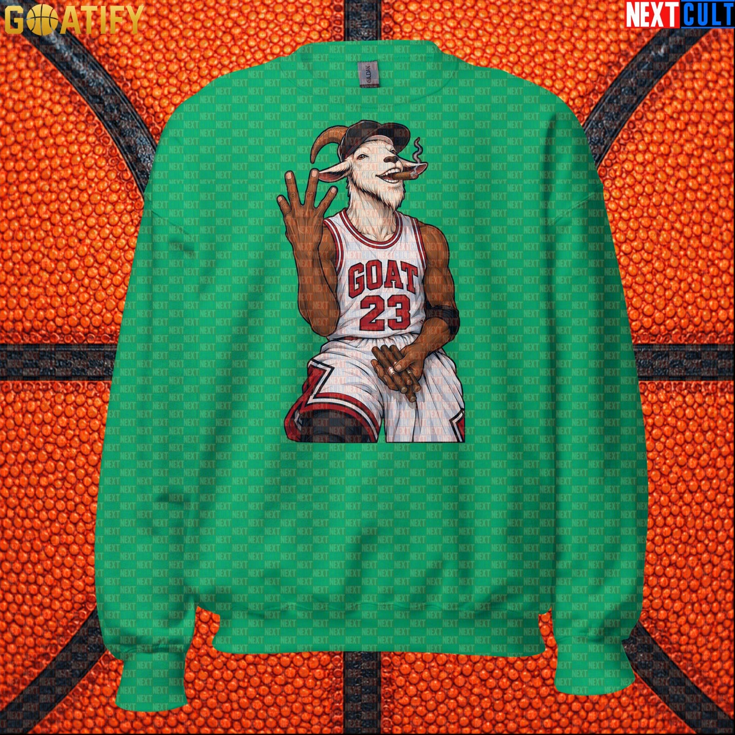 Michael Jordan Sweatshirt – GOAT Cigar Celebration Crewneck for Chicago Bulls Fans |  | ["Basketball", "Chicago Bulls", "Michael Jordan", "NBA"]