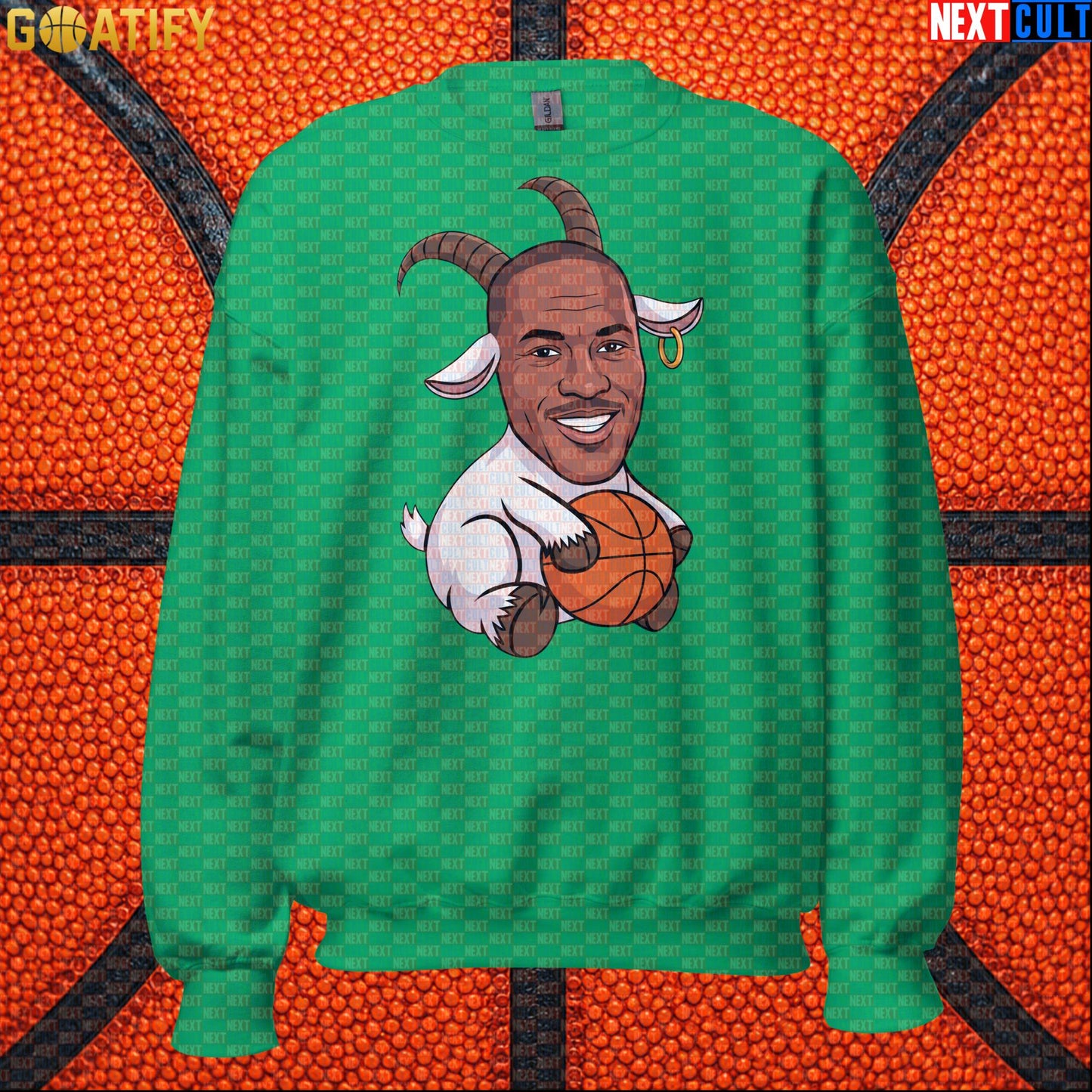 Michael Jordan Sweatshirt - GOAT Chicago Bulls Basketball Crewneck Gift for Jordan NBA Fans |  | ["Basketball", "Chicago Bulls", "Michael Jordan", "NBA"]