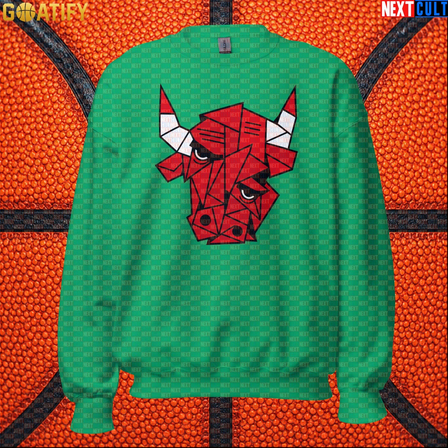 Chicago Bulls Meme Sweatshirt – Picasso Bulls Cubism Art Crewneck for Basketball Fans |  | ["Basketball", "Chicago Bulls", "NBA"]