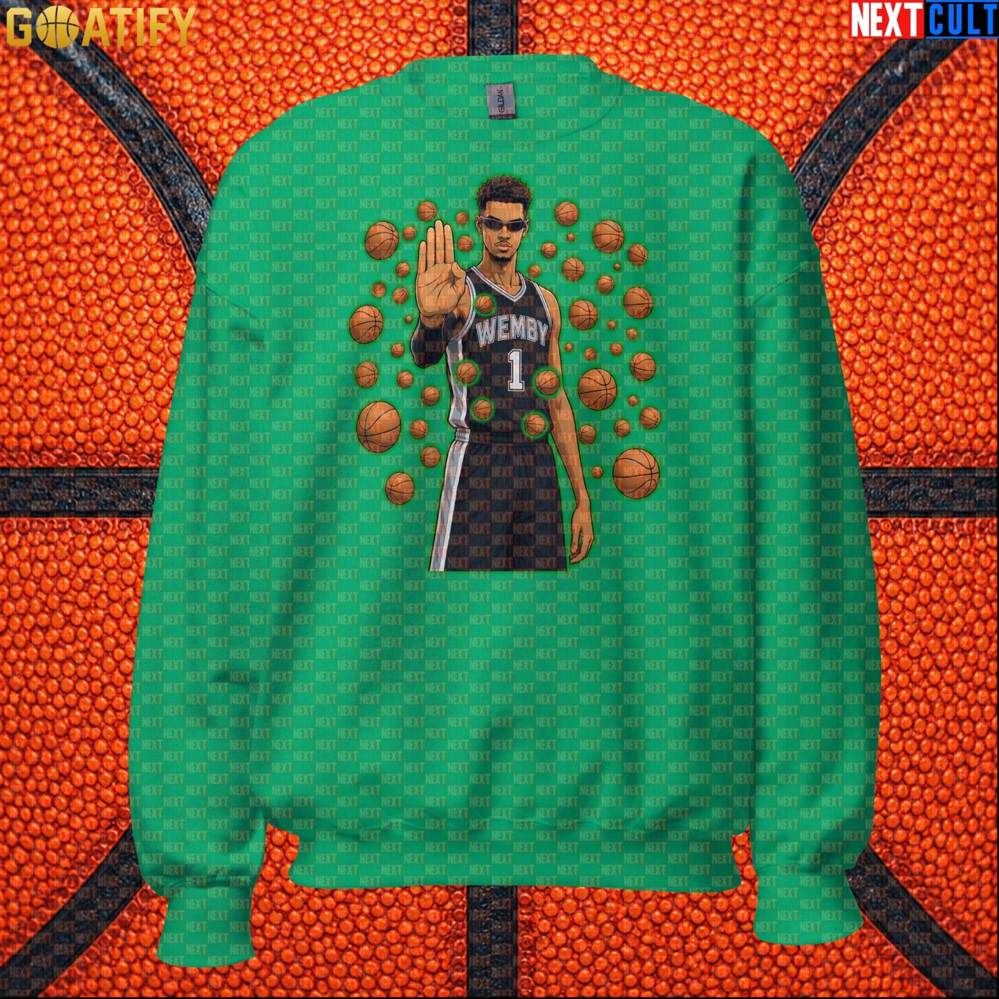Basketball Sweatshirt Wemby Matrix Stopper Meme Gift for Spurs Fans and NBA Collectors |  | ["Basketball", "France", "NBA", "San Antonio Spurs", "Victor Wembanyama"]