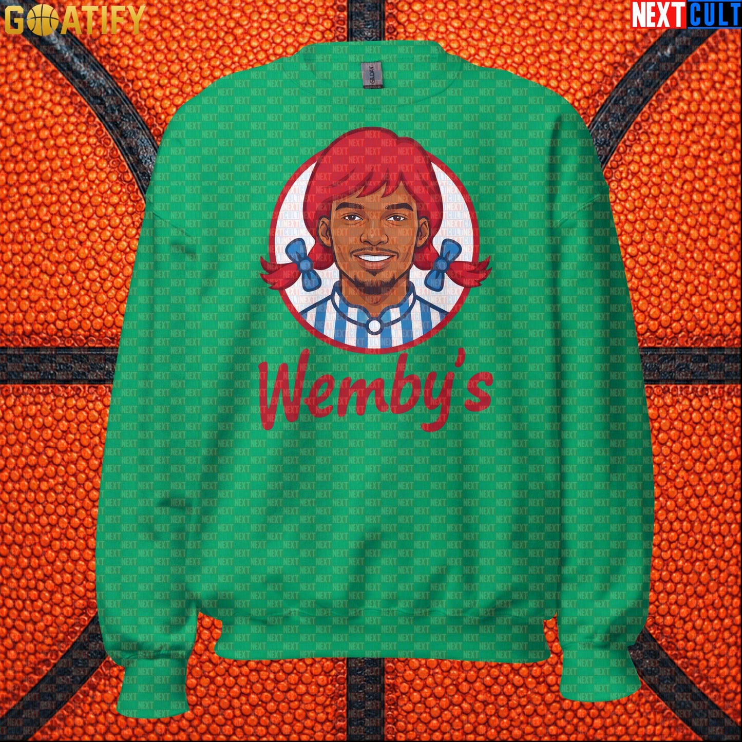 Basketball Sweatshirt Wemby's Logo Parody for Spurs Fans, Game Nights and Funny Gifts |  | ["Basketball", "France", "NBA", "San Antonio Spurs", "Victor Wembanyama", "Wemby"]