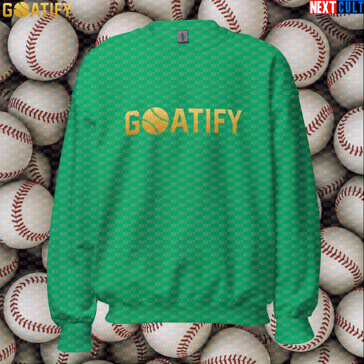 Sweatshirt GOATIFY Baseball GOAT Crewneck for MLB Fans Greatest of All Time Sports Gift | Sweatshirts | ["Baseball", "MLB", "NCB"]