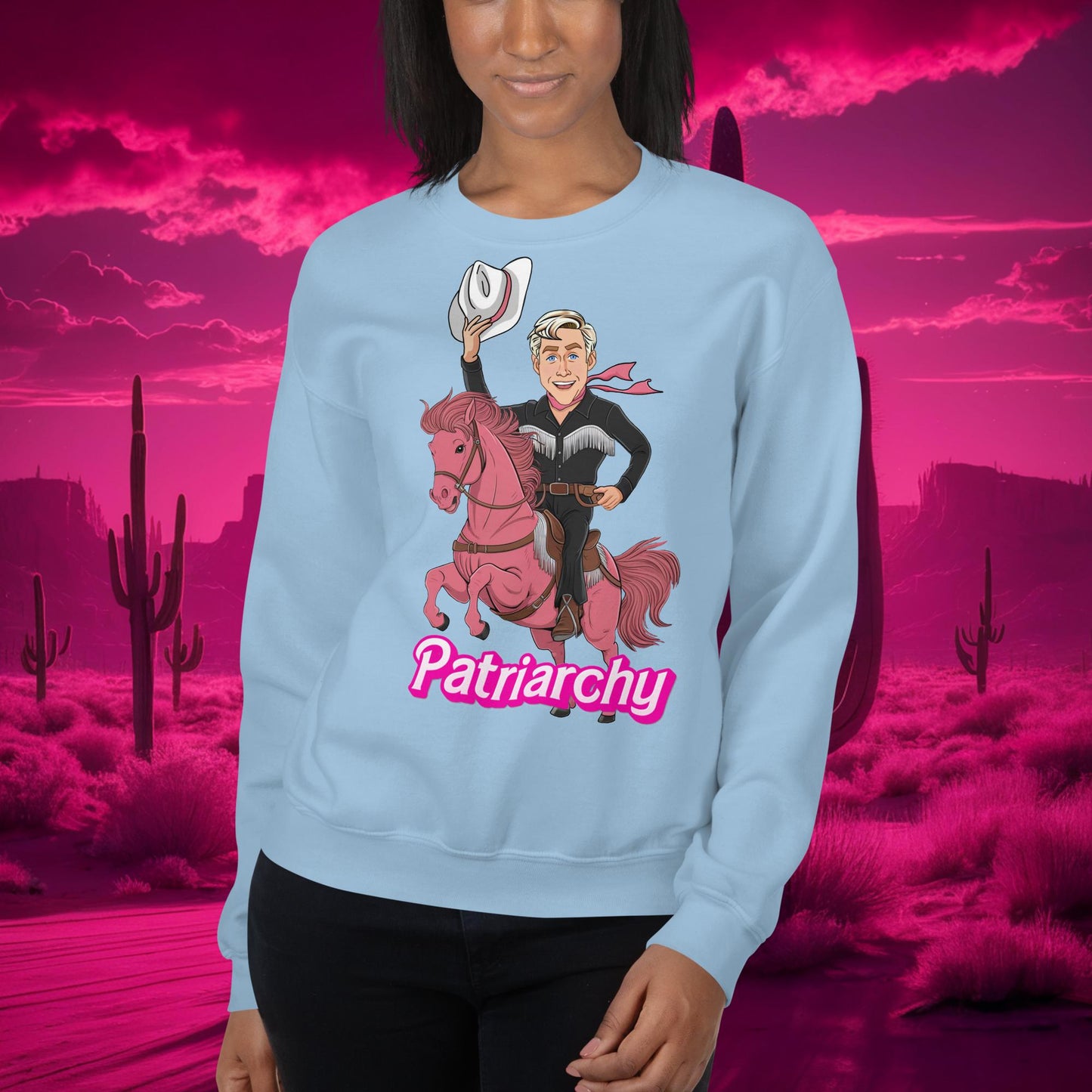 Ken Barbie Movie When I found out the patriarchy wasn't just about horses, I lost interest Unisex Sweatshirt Next Cult Brand