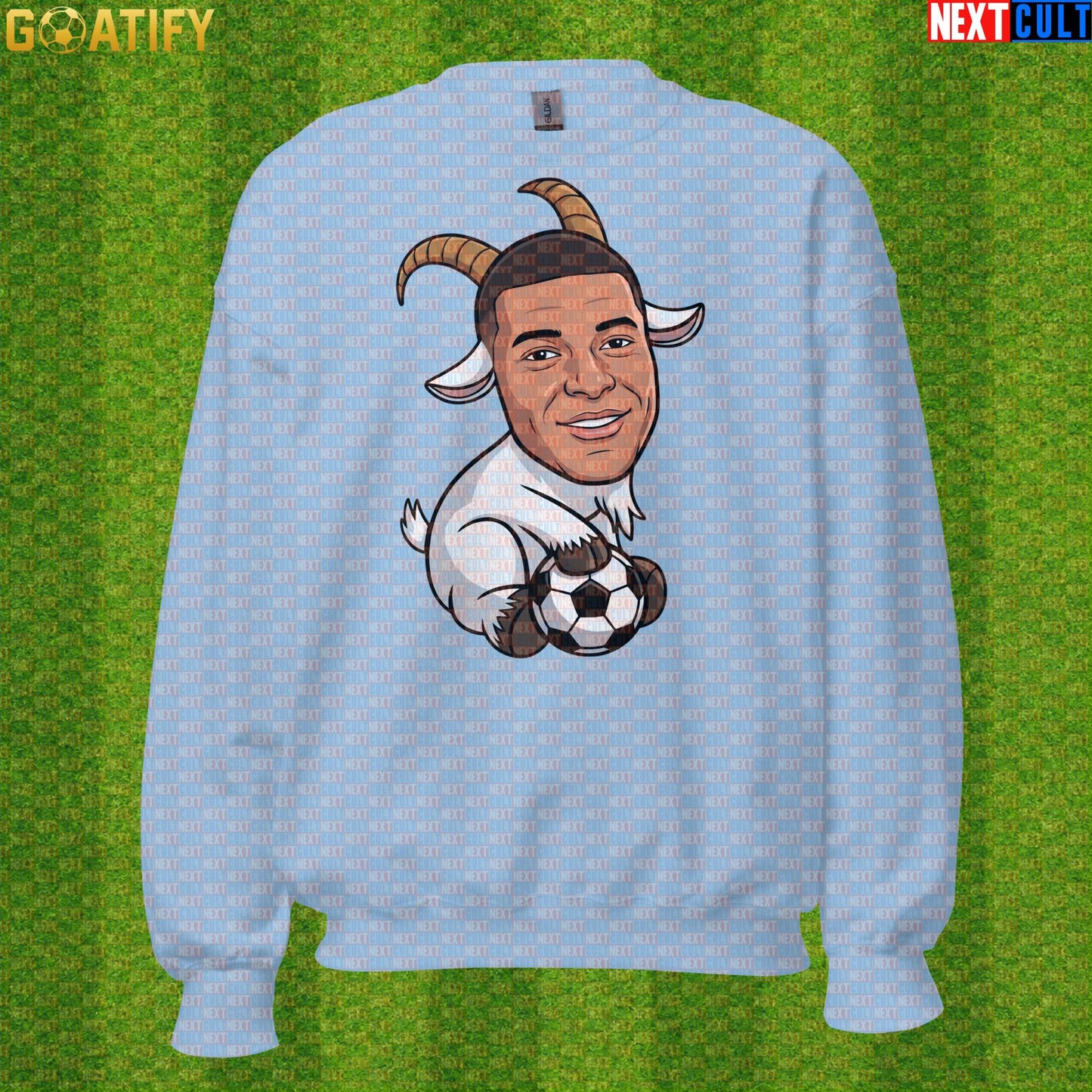 Kylian Mbappe Sweatshirt – GOAT Soccer Crewneck Football Gift for France and Real Madrid Fans |  | ["Football", "France", "Kylian Mbappe", "PSG", "Real Madrid", "Soccer"]