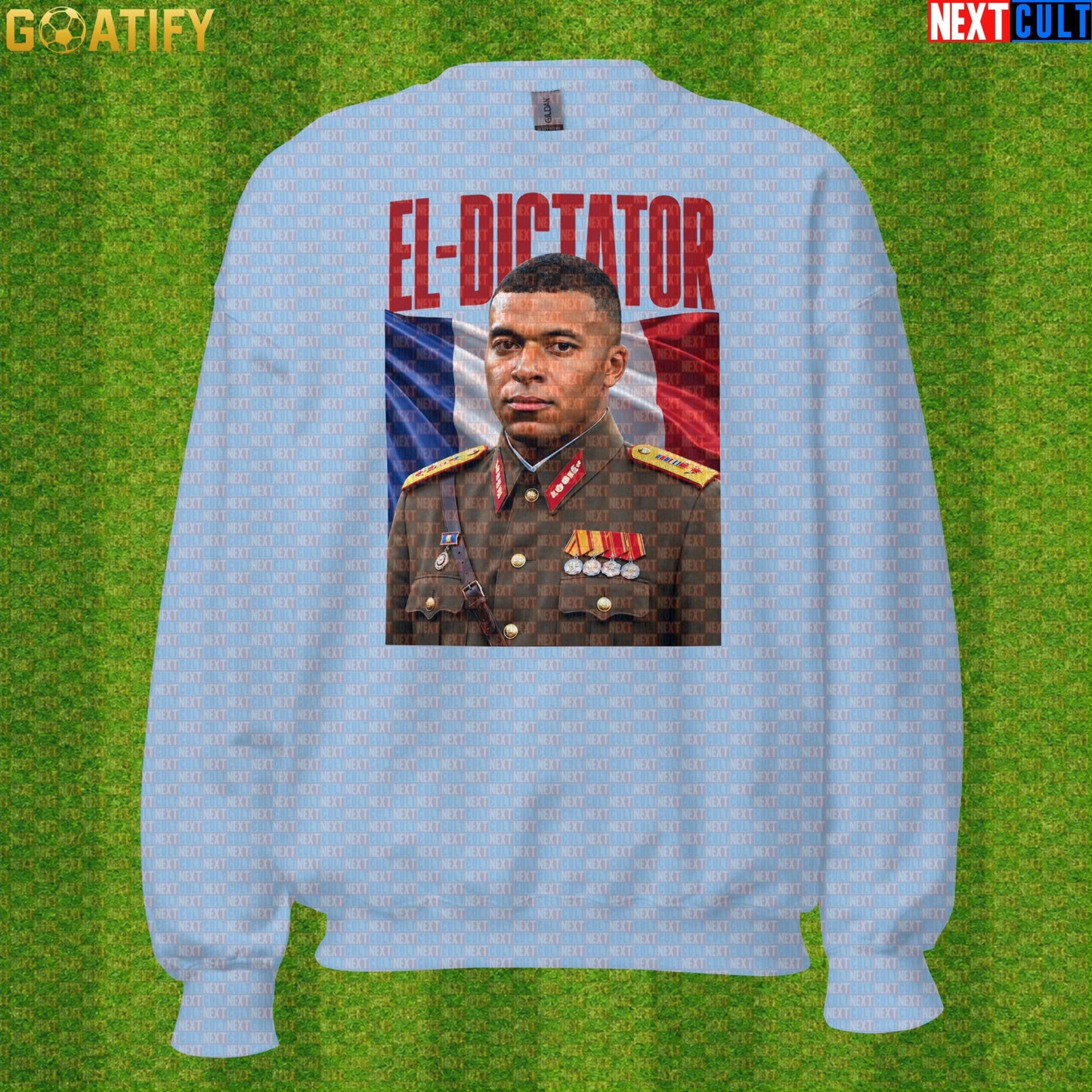 Kylian Mbappe Sweatshirt – El Dictator Retro Soccer Crewneck for France and PSG Fans |  | ["Football", "France", "Kylian Mbappe", "PSG", "Real Madrid", "Soccer"]