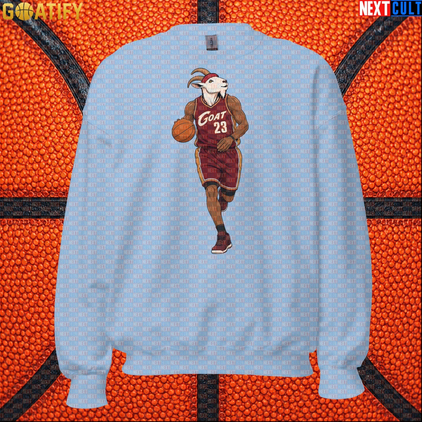LeBron James Sweatshirt – Cleveland GOAT Crewneck Gift for Cavaliers Basketball Fans |  | ["Basketball", "Cleveland Cavaliers", "LeBron James", "NBA"]