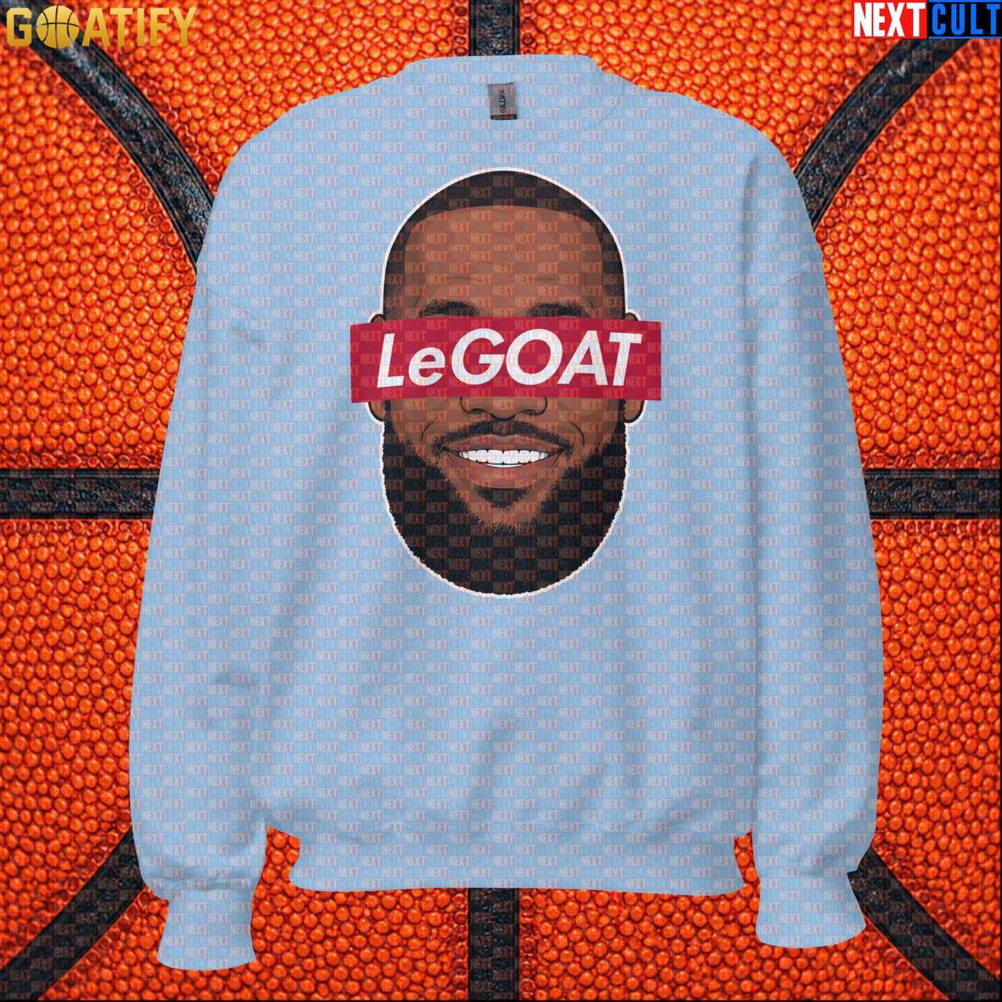 LeBron James Sweatshirt – Retro LeGOAT Crewneck Gift for NBA Fans and Basketball Collectors |  | ["Basketball", "Cleveland Cavaliers", "LeBron James", "Los Angeles Lakers", "Miami Heat", "NBA"]