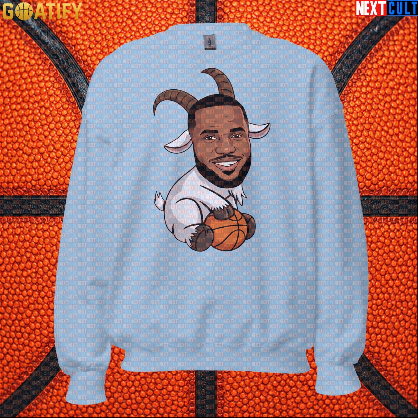 LeBron James Sweatshirt – LeGOAT Basketball Crewneck Gift for NBA Fans and Collectors |  | ["Basketball", "Cleveland Cavaliers", "LeBron James", "Los Angeles Lakers", "Miami Heat", "NBA"]