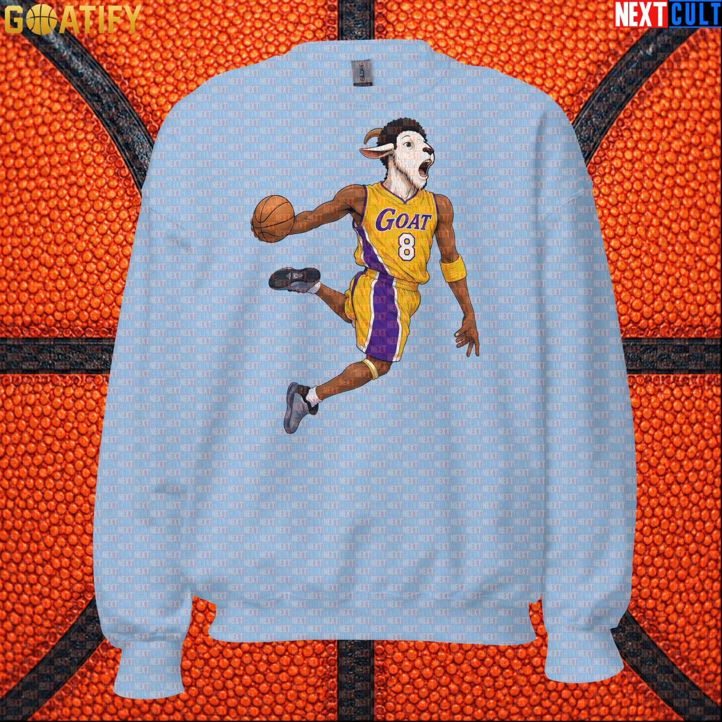 Kobe Bryant Sweatshirt – Young Kobe No. 8 GOAT Crewneck Gift for Lakers Basketball Fans |  | ["Basketball", "Kobe Bryant", "Los Angeles Lakers", "NBA"]