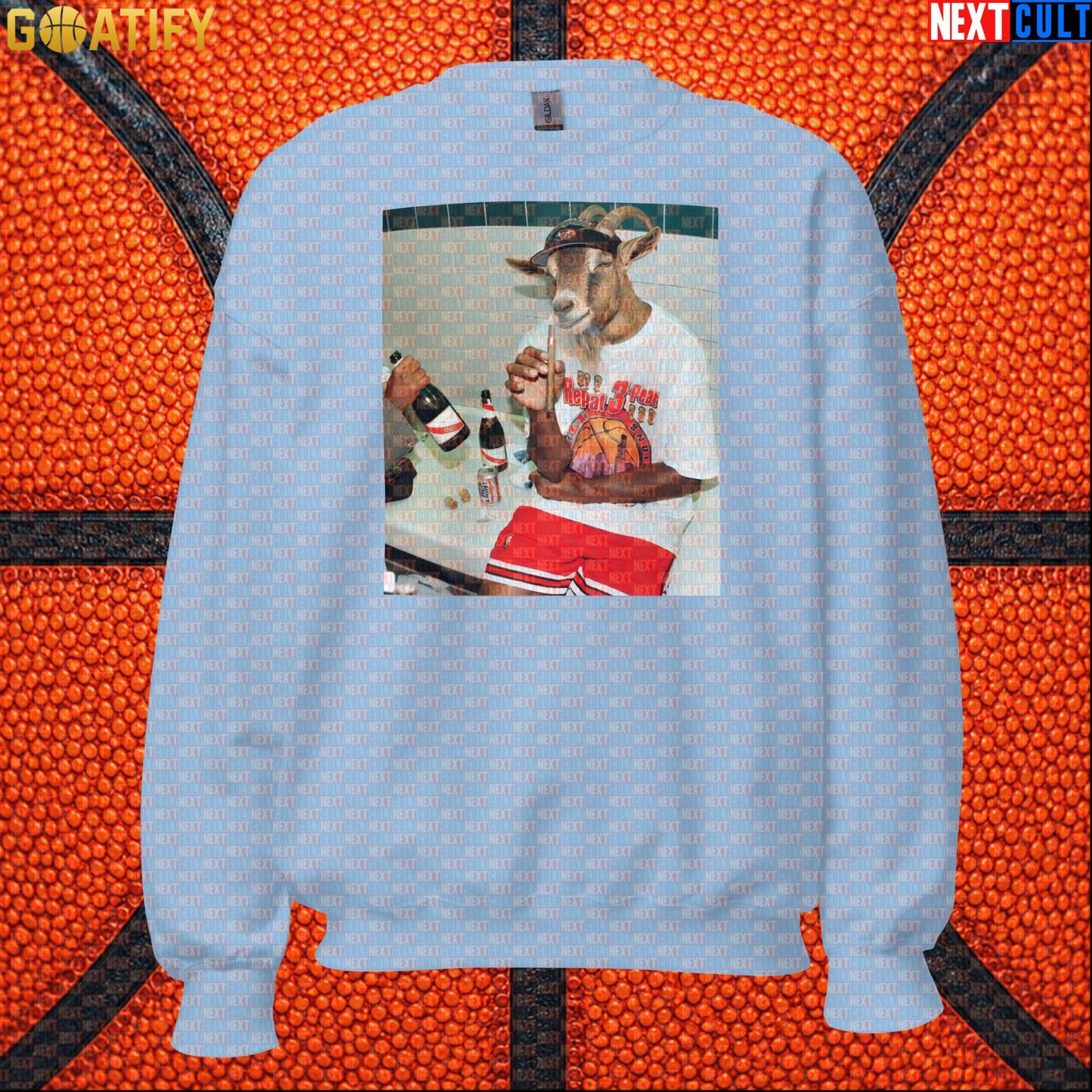Michael Jordan Sweatshirt – Repeat 3-Peat Champion Crewneck for Chicago Bulls NBA Fans |  | ["Basketball", "Chicago Bulls", "Michael Jordan", "NBA"]