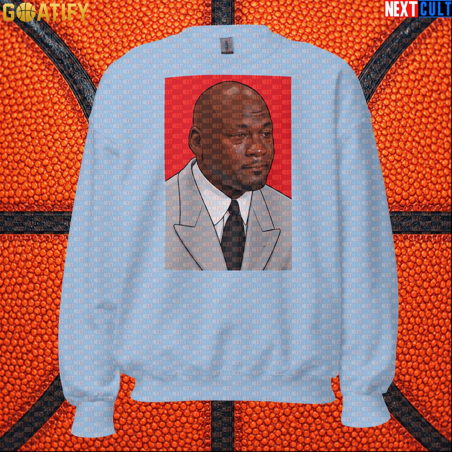 Michael Jordan Sweatshirt Crying Jordan Meme Crewneck Gift for Chicago Bulls NBA Fans |  | ["Basketball", "Chicago Bulls", "Michael Jordan", "NBA"]