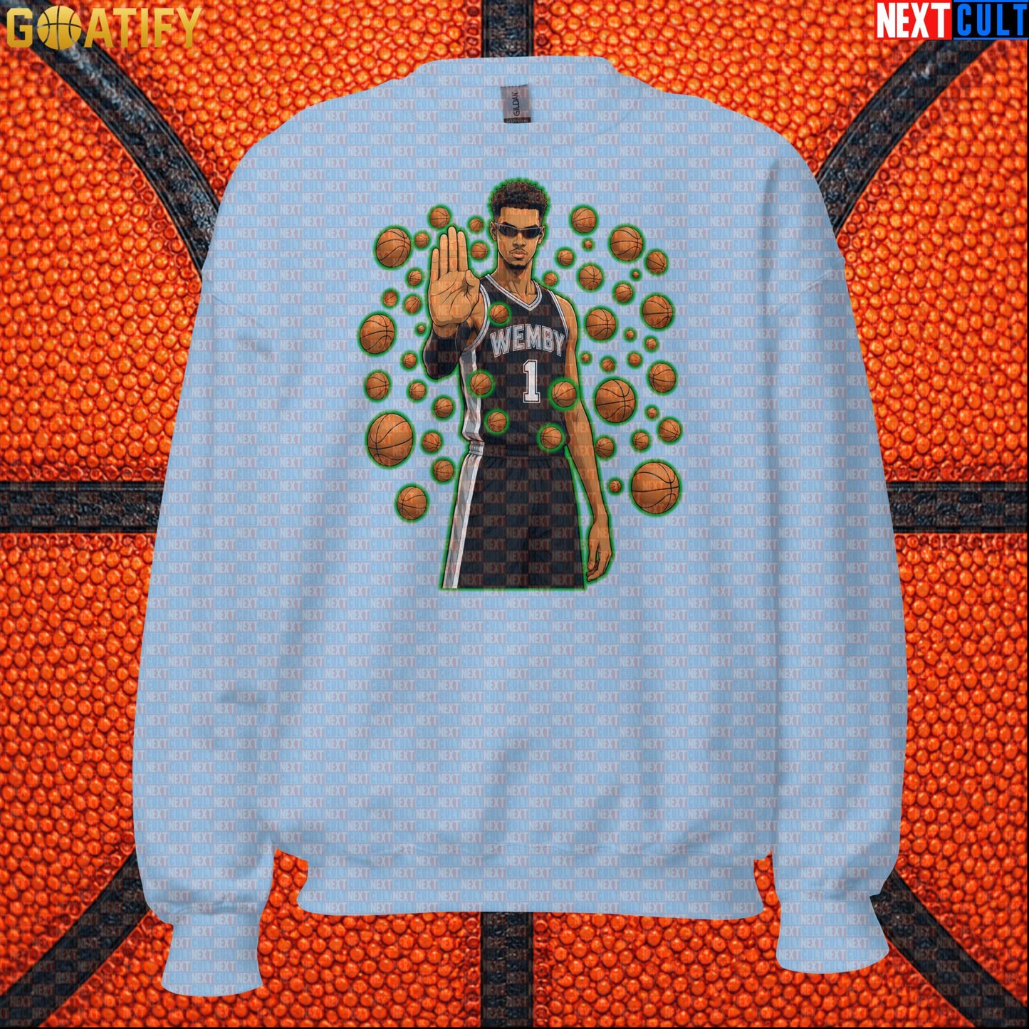 Basketball Sweatshirt Wemby Matrix Stopper Meme Gift for Spurs Fans and NBA Collectors |  | ["Basketball", "France", "NBA", "San Antonio Spurs", "Victor Wembanyama"]