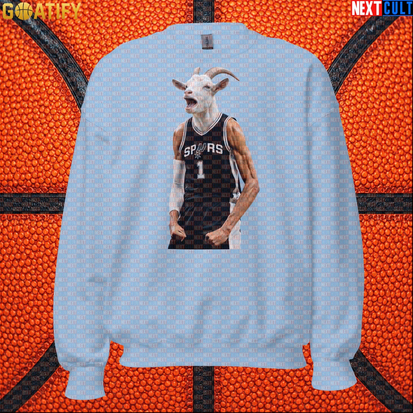 Sweatshirt Victor Wembanyama GOAT Basketball Crewneck for Spurs Fans Funny NBA Sports Gift | Sweatshirts | ["Basketball", "France", "NBA", "NCB", "San Antonio Spurs", "Victor Wembanyama", "Wemby"]