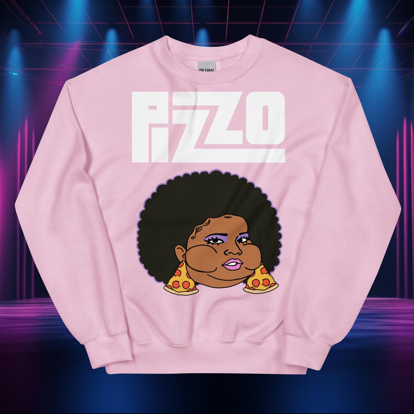 Pizzo Lizzo Pizza Lizzo Merch Lizzo Gift Body Positivity Body empowerment Lizzo Sweatshirt Light Pink Sweatshirts Lizzo Music Next Cult Brand