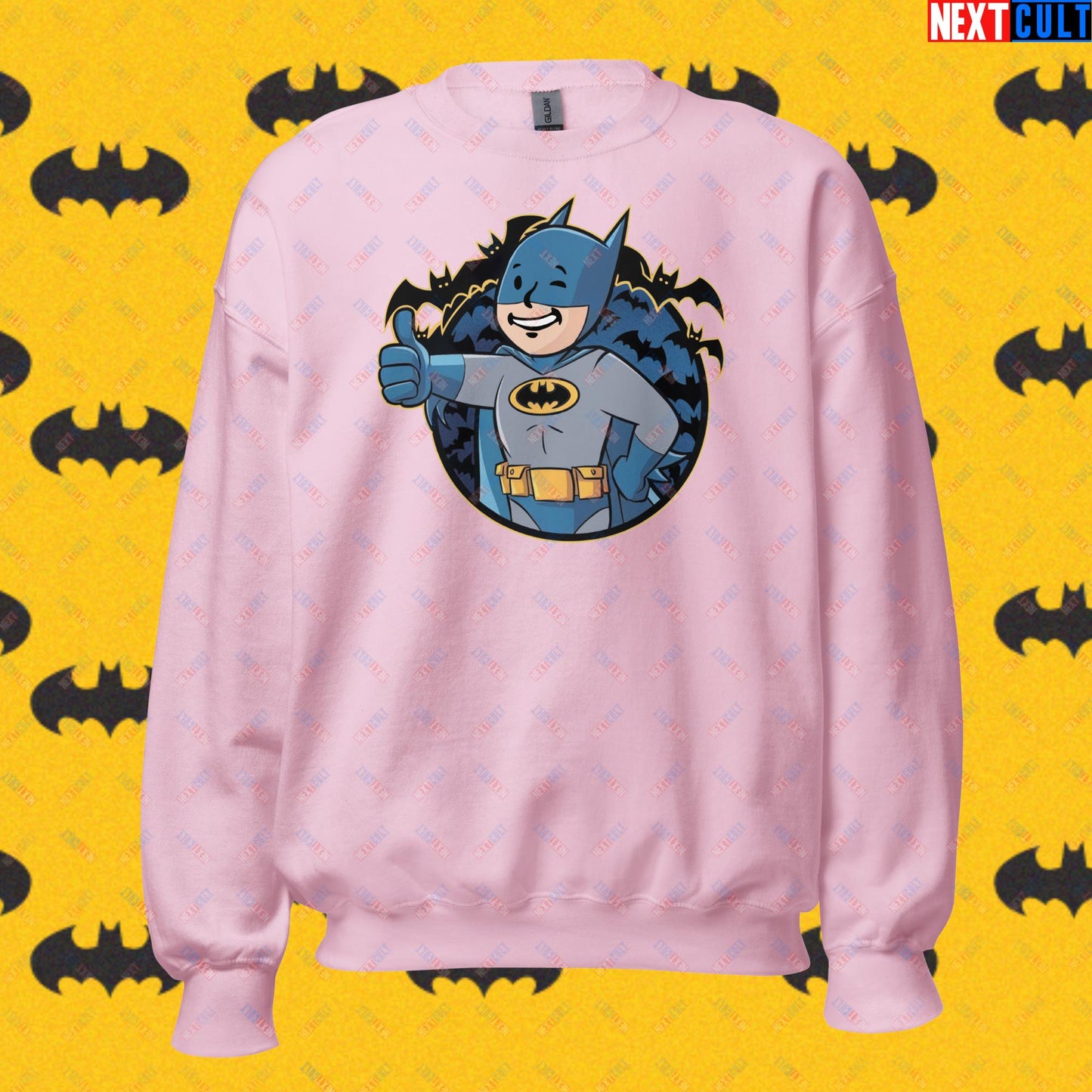 Bat Boy Batman Vault Boy Fallout Funny Cartoon Mashup Unisex Sweatshirt