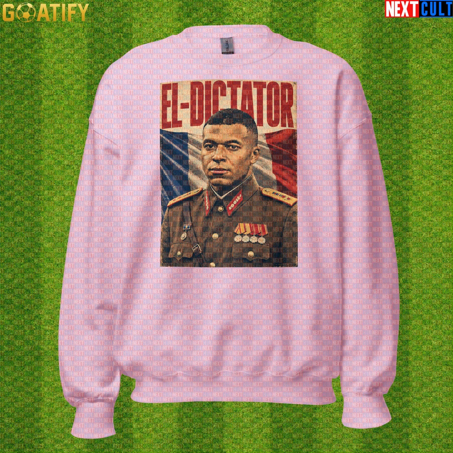 Kylian Mbappe Sweatshirt – El Dictator Retro Soccer Meme Crewneck for World Cup Fans |  | ["Football", "France", "Kylian Mbappe", "PSG", "Real Madrid", "Soccer"]