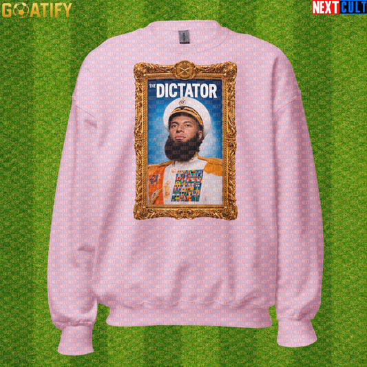 Kylian Mbappe Sweatshirt – Regal El Dictator Soccer Crewneck for France Football Fans Light Pink Sweatshirts Next Cult Brand