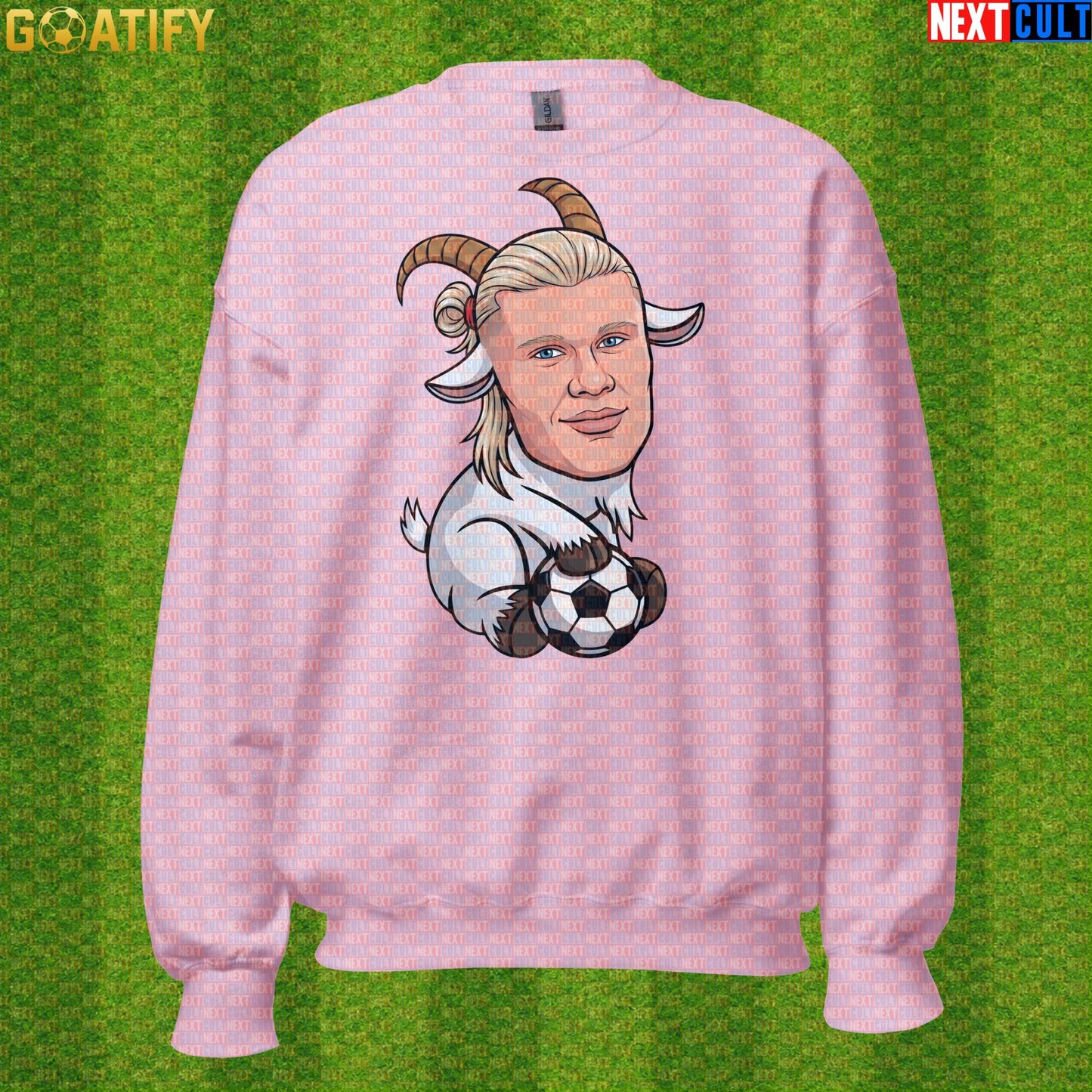Erling Haaland Sweatshirt – Nordic GOAT Crewneck for Norway and Borussia Dortmund Fans |  | ["Borussia Dortmund", "Erling Haaland", "Football", "Manchester City", "Norway", "Soccer"]