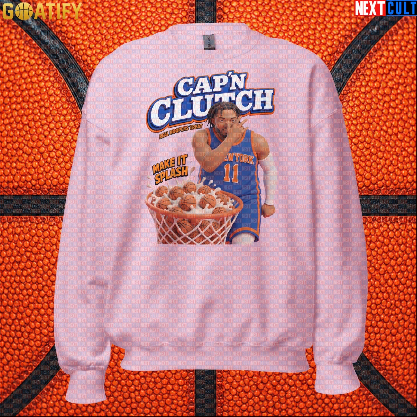 Jalen Brunson Sweatshirt – Captain Clutch Crewneck Gift for Knicks and NBA Fans |  | ["Basketball", "Jalen Brunson", "NBA", "New York Knicks"]