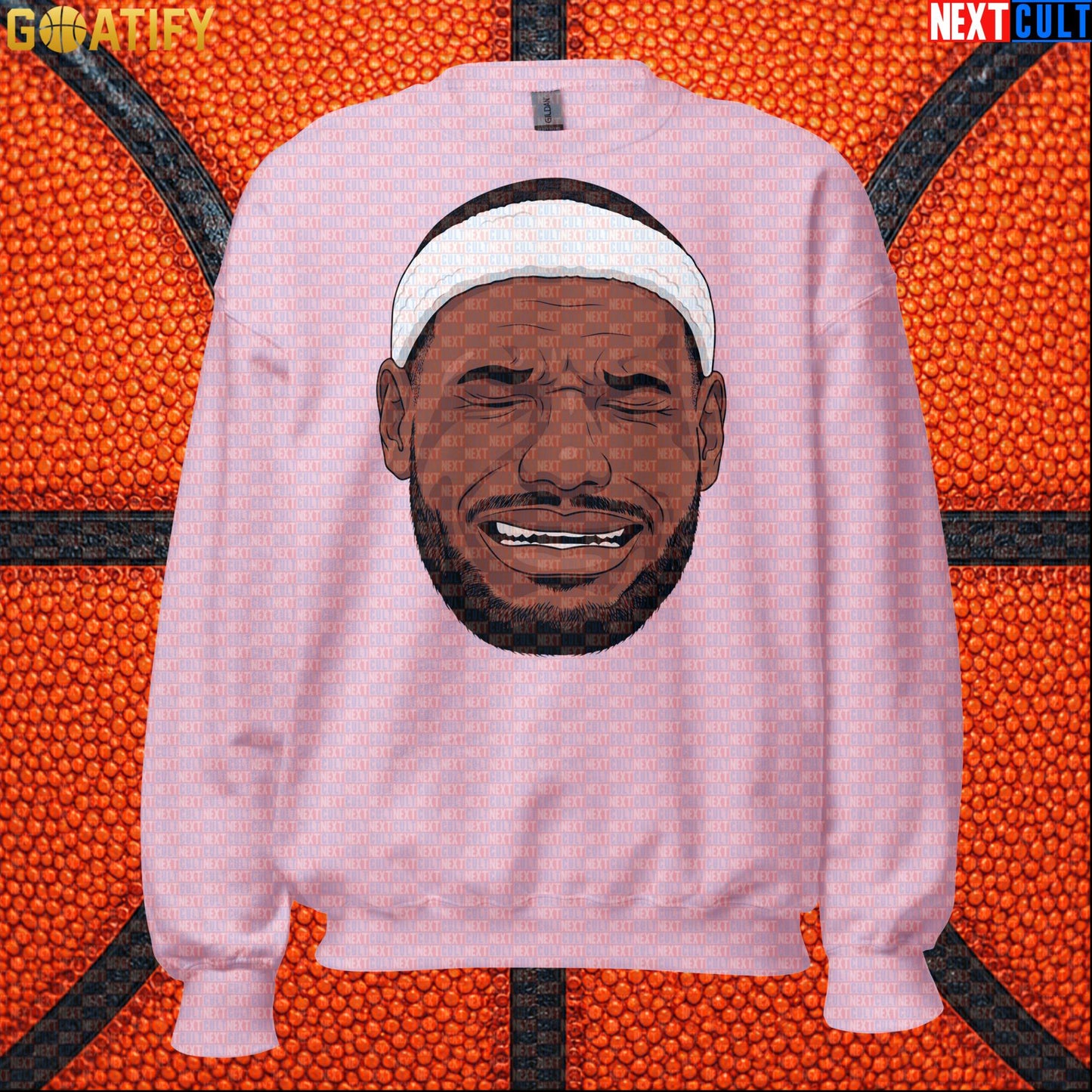 Crying LeBron Meme Sweatshirt – Funny NBA Basketball Crewneck Gift for Sports Fans |  | ["Basketball", "LeBron James", "NBA"]