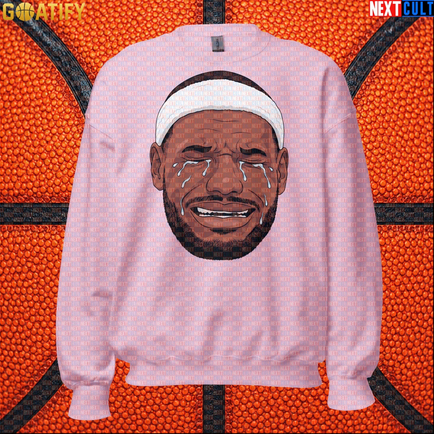 Crying LeBron Meme Sweatshirt – Funny NBA Basketball Crewneck Game Day Gift for Fans |  | ["Basketball", "LeBron James", "NBA"]