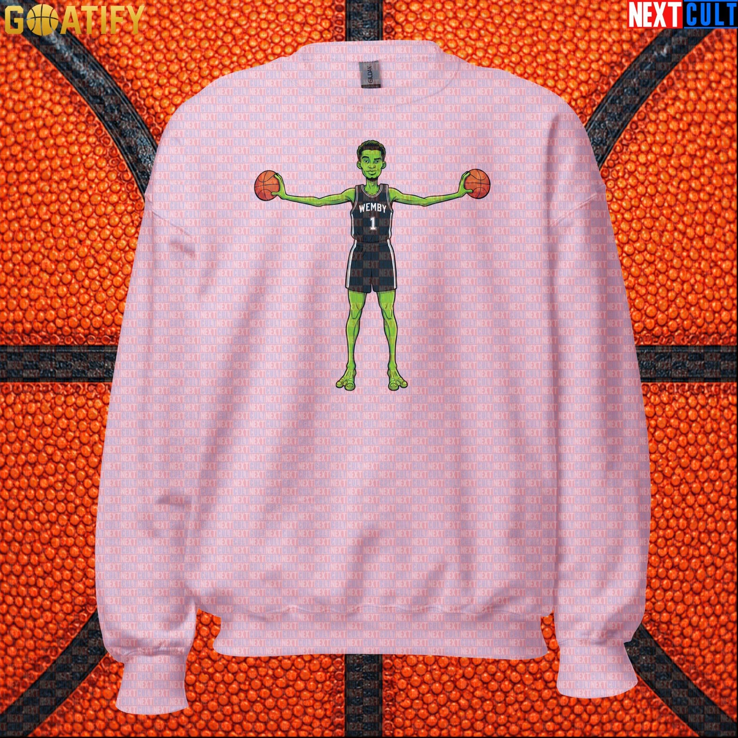 Basketball Sweatshirt Alien Wemby Sci-Fi Design for Spurs Fans, Winter and NBA Gifts |  | ["Basketball", "France", "NBA", "San Antonio Spurs", "Victor Wembanyama", "Wemby"]
