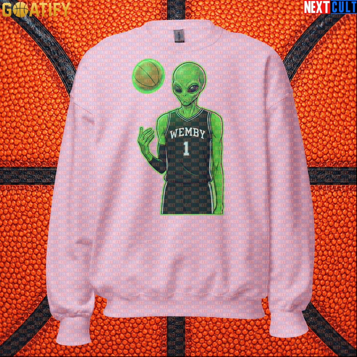 Basketball Sweatshirt Alien Wemby Graphic for Spurs Fans, Victor Wembanyama NBA Gift |  | ["Basketball", "France", "NBA", "San Antonio Spurs", "Victor Wembanyama", "Wemby"]