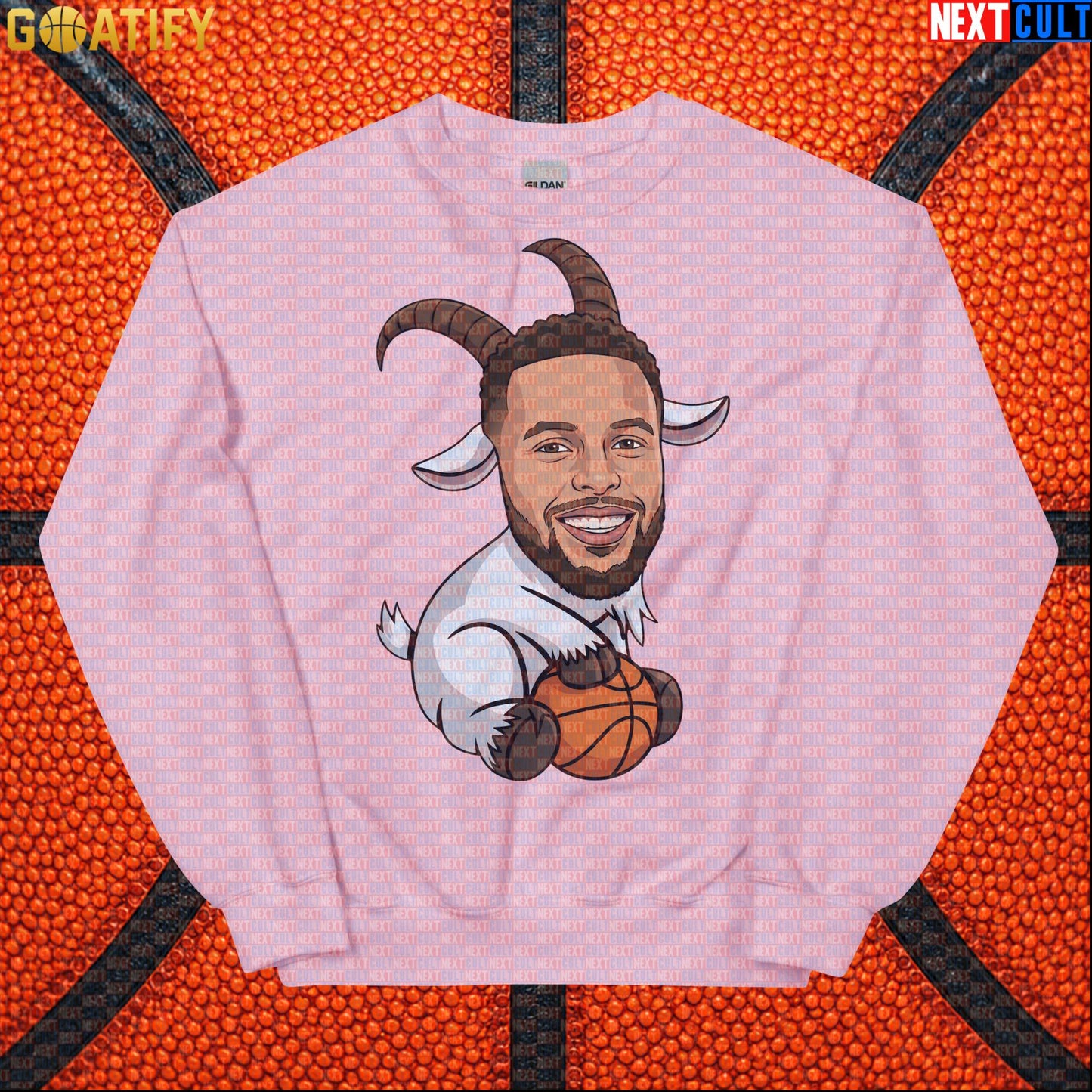 Stephen Curry Sweatshirt GOAT Basketball Crewneck for Warriors Fans, Funny NBA Sports Gift | Sweatshirts | ["Basketball", "Golden State Warriors", "NBA", "NCB", "Stephen Curry"]