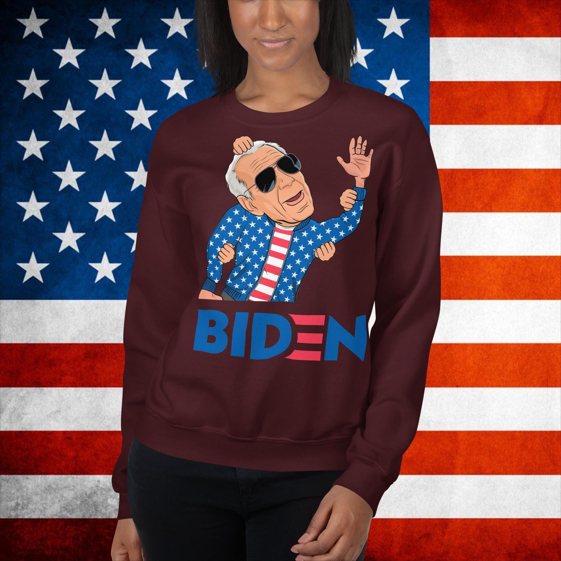 Joe Biden Sweatshirt Biden Sweater Biden Meme Jumper Democrat Sweatshirt Republican Sweatshirt Trump Jumper Trump Gift Biden Gift Biden 2024Unisex Sweatshirt Next Cult Brand