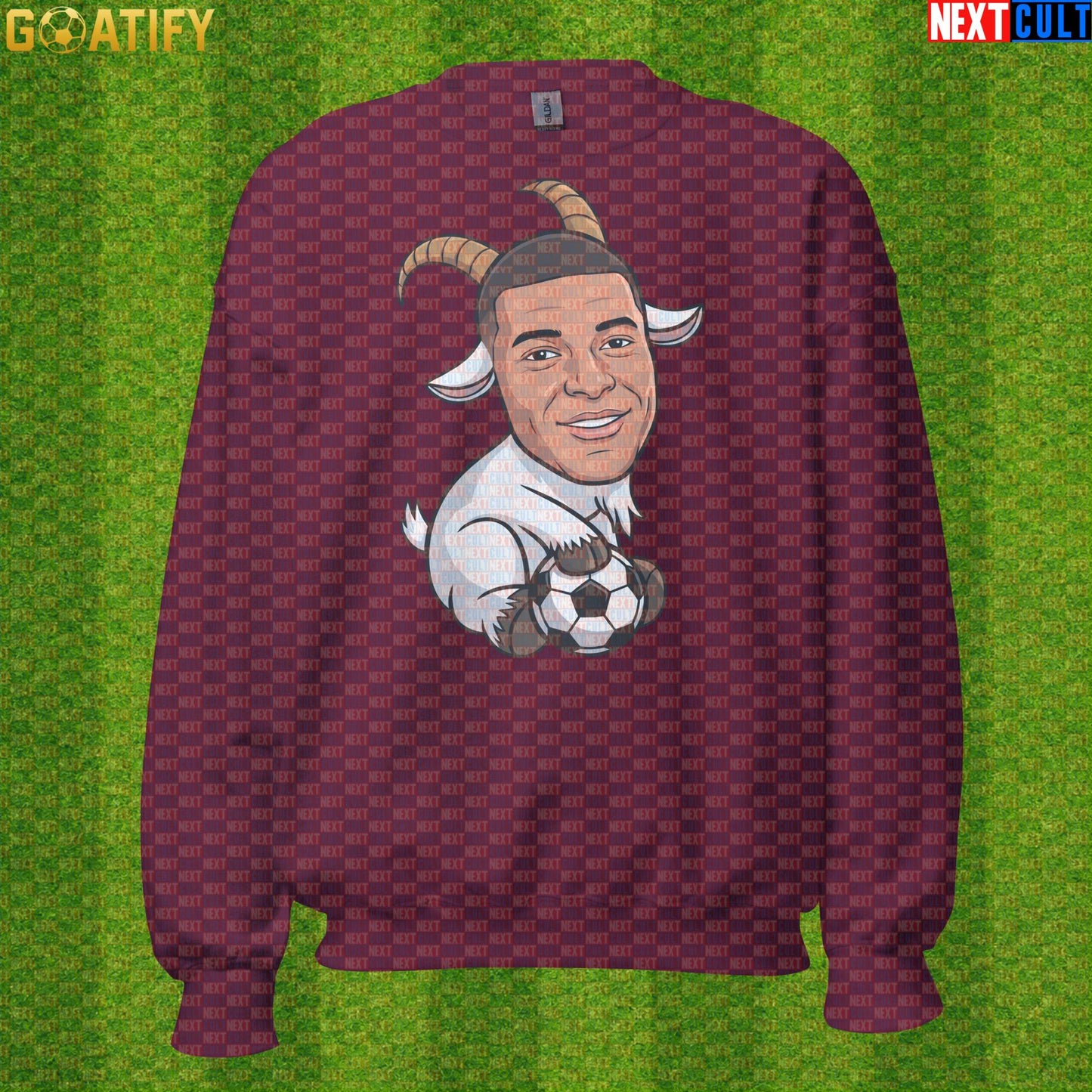 Kylian Mbappe Sweatshirt – GOAT Soccer Crewneck Football Gift for France and Real Madrid Fans |  | ["Football", "France", "Kylian Mbappe", "PSG", "Real Madrid", "Soccer"]