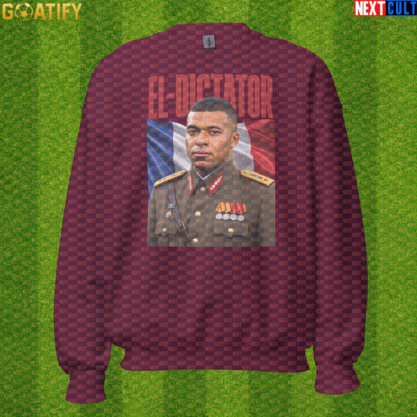 Kylian Mbappe Sweatshirt – El Dictator Retro Soccer Crewneck for France and PSG Fans |  | ["Football", "France", "Kylian Mbappe", "PSG", "Real Madrid", "Soccer"]